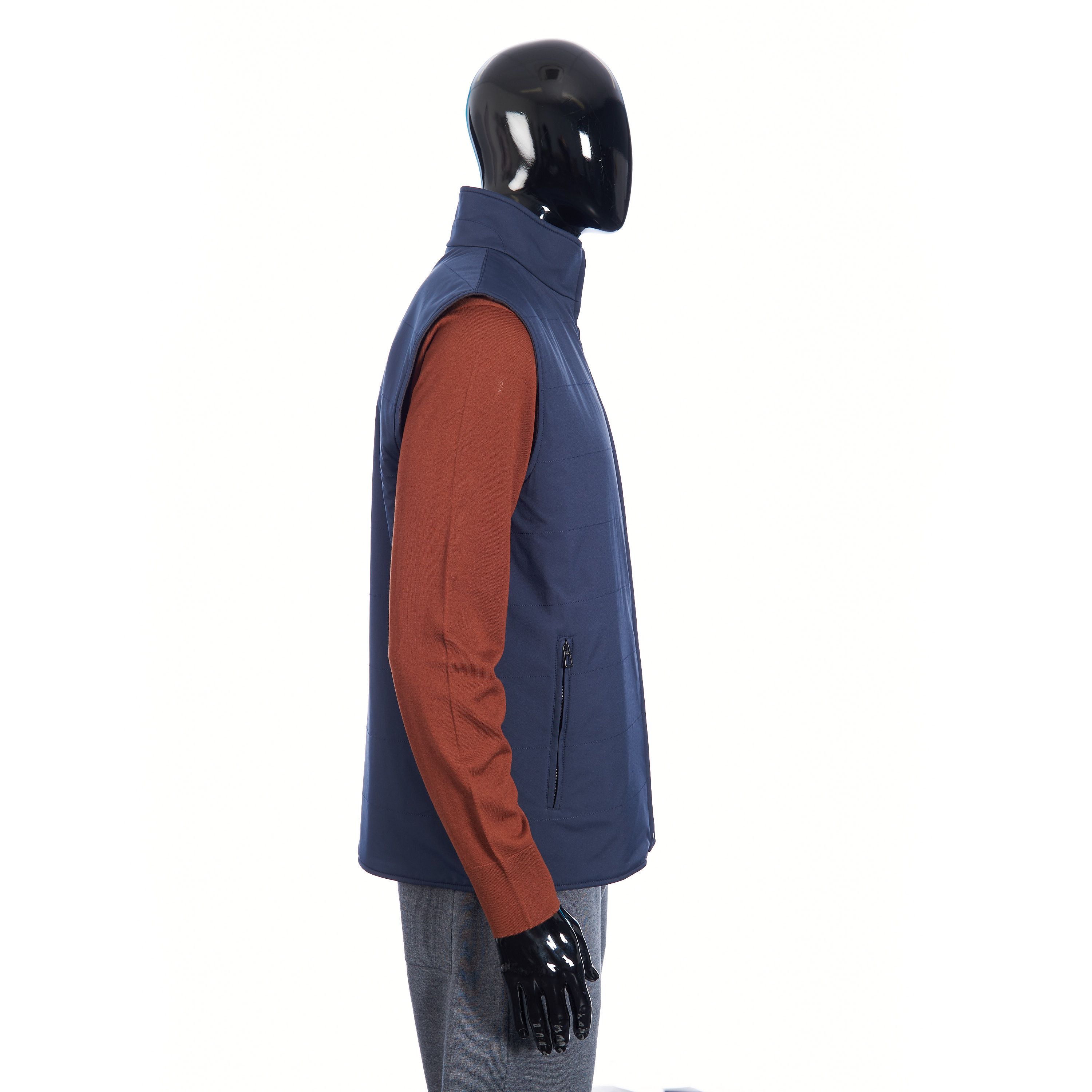 Loro Piana Delray Reversible Vest In Cashmere Storm System Size US M / EU 48-50 / 2 - 8 Thumbnail