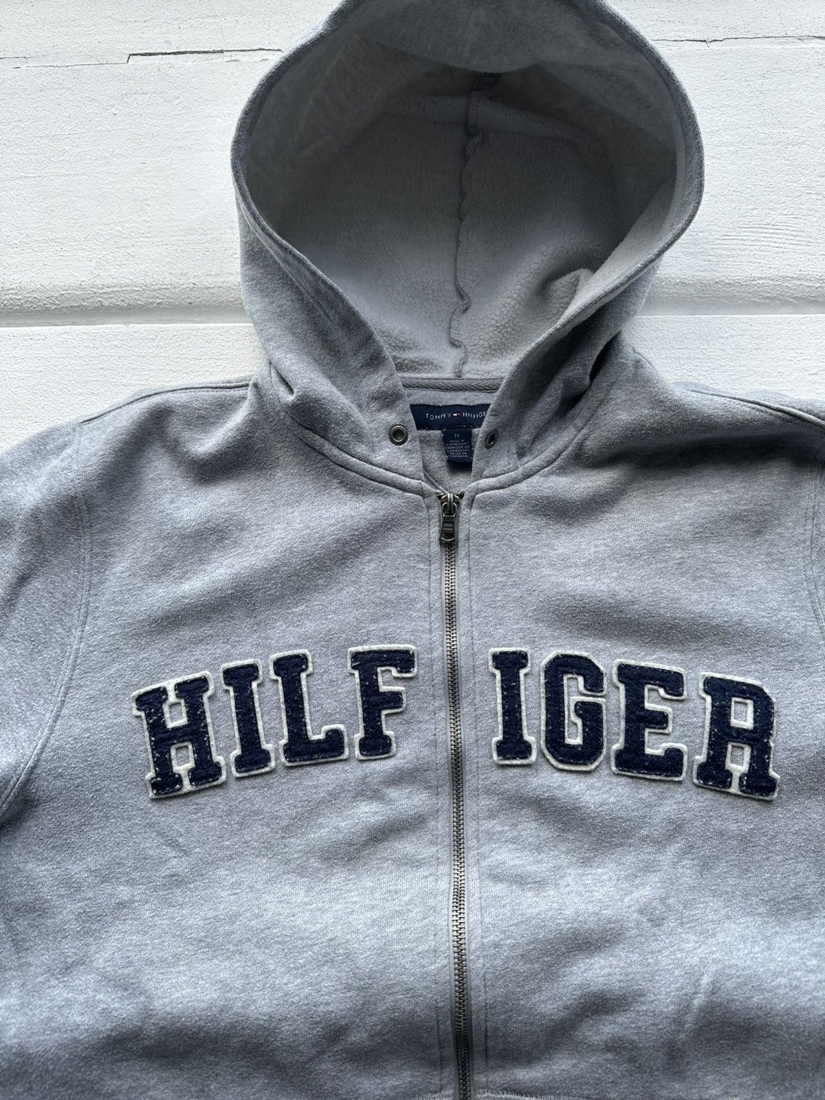 Tommy Hilfiger × Vintage 🚨TOMMY HILFIGER BOXY BIG LOGO ZIP HOODIE SWEATSHIRT MENS Y2k Size US M / EU 48-50 / 2 - 4 Thumbnail