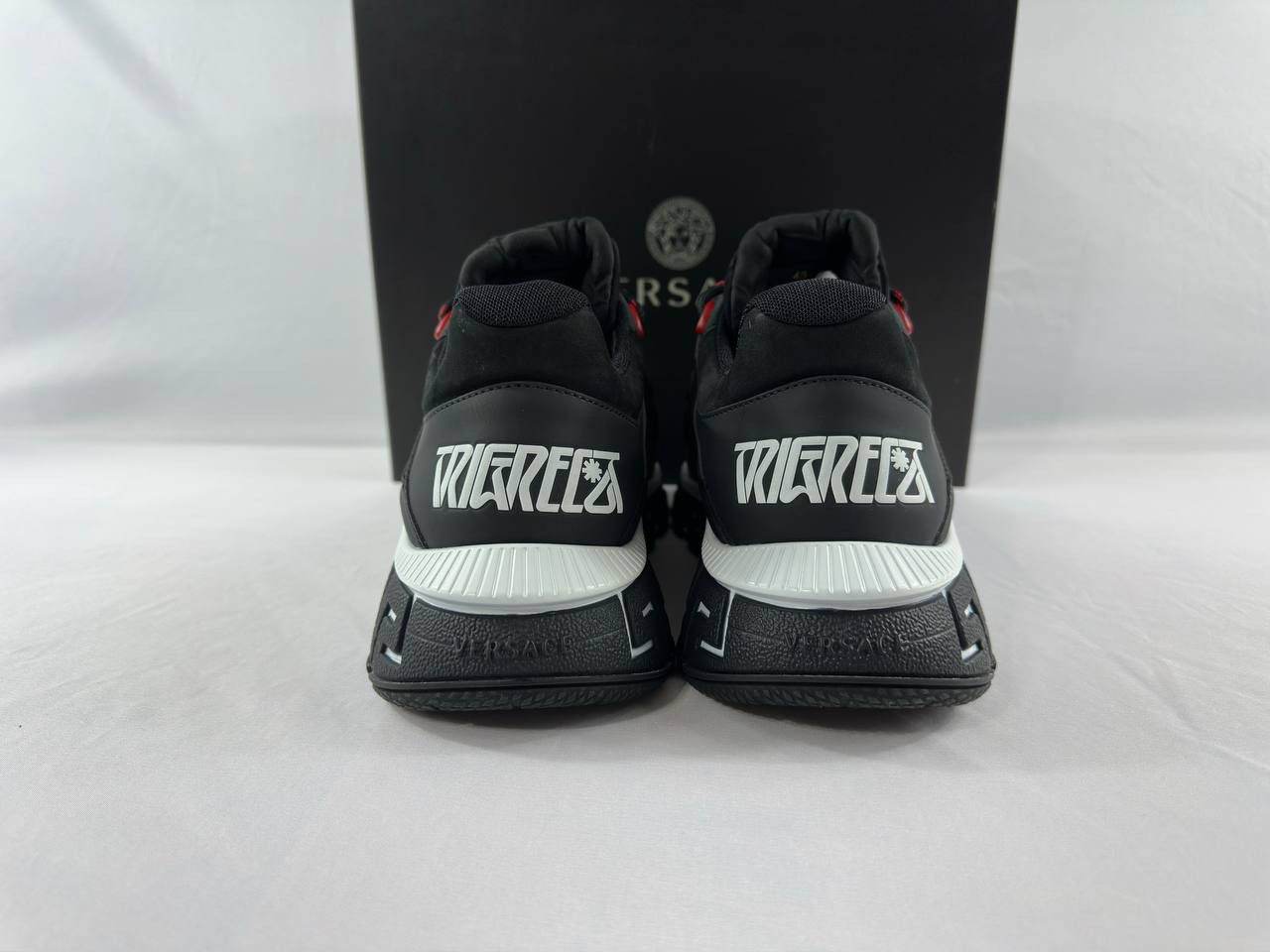 Versace Versace Trigreca 'Barocco Print - Black' Sneakers Size US 12 / EU 45 - 8 Thumbnail