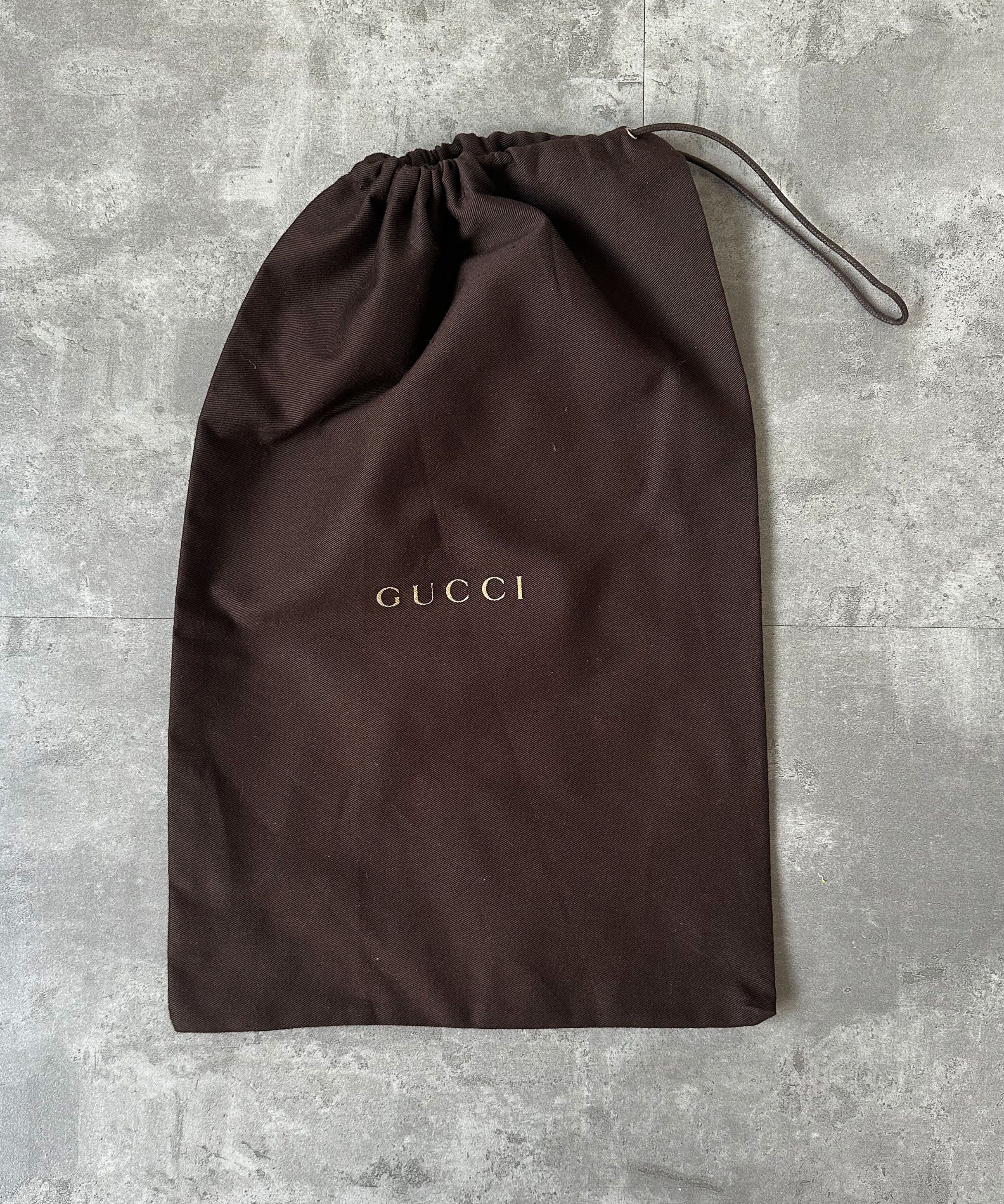 Gucci GUCCI Dust Bag Logo Brown GG Drawstring Size ONE SIZE - 3 Thumbnail