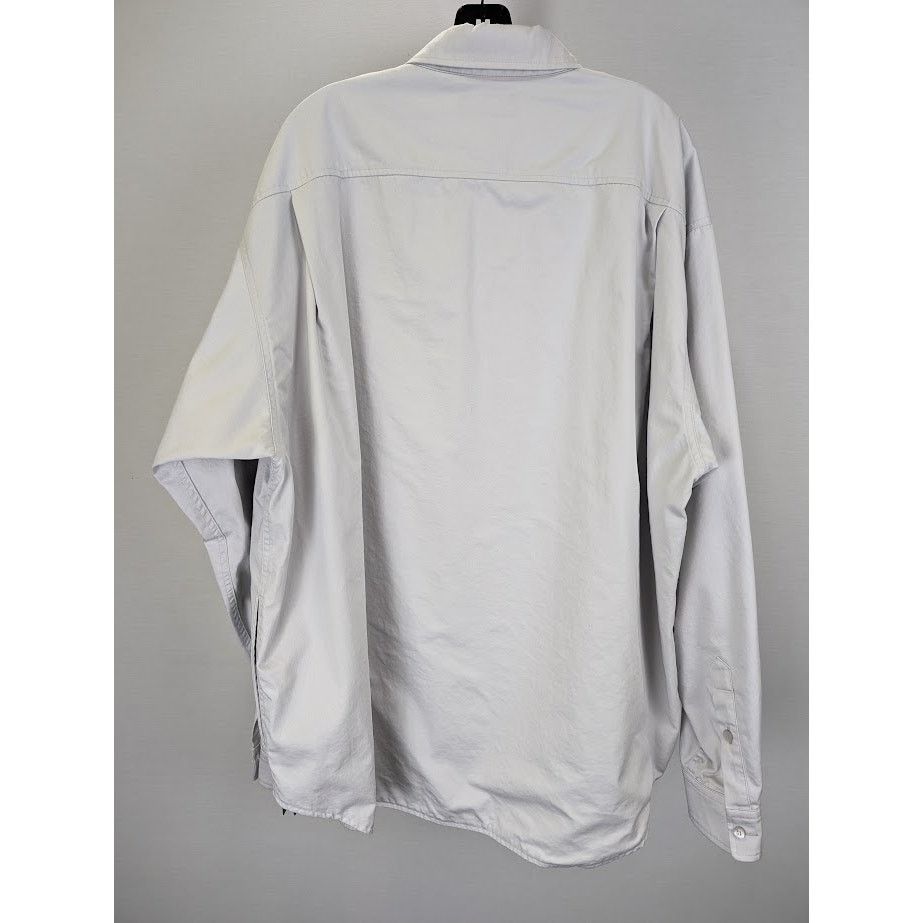Balenciaga o1rshd1 Padded Shirt Cotton Twill in Dirty White Size US S / EU 44-46 / 1 - 11 Thumbnail