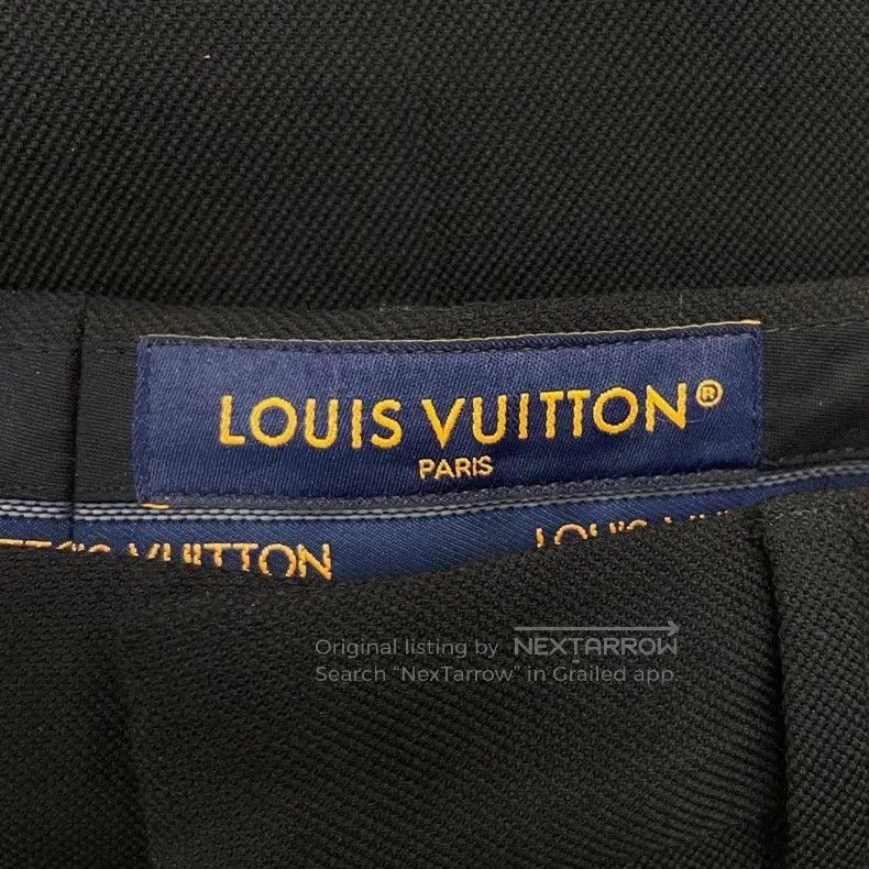 Louis Vuitton LV Black Wool Straight Suit Pants. Size US 30 / EU 46 - 5 Thumbnail