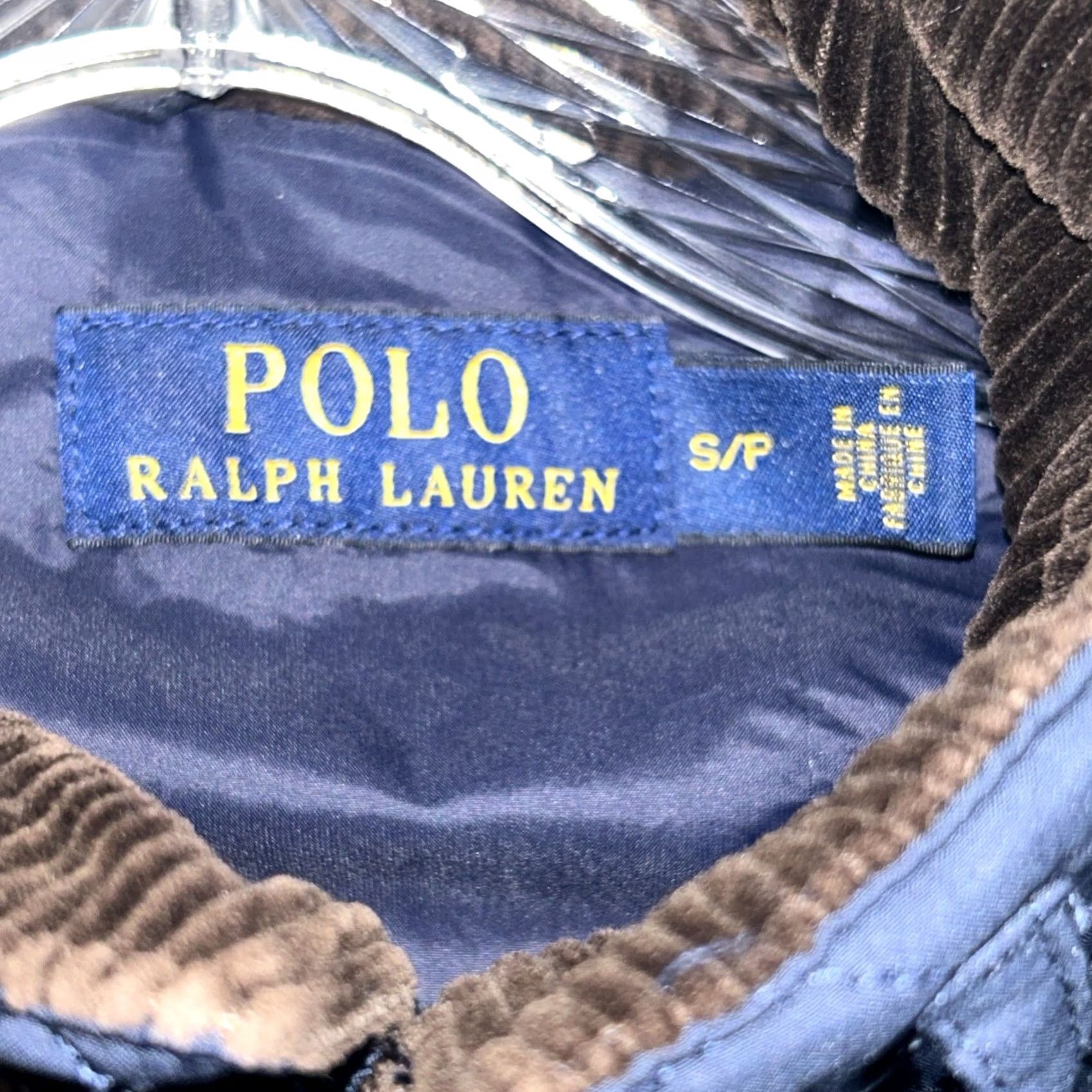 Polo Ralph Lauren Polo Ralph Lauren Mens S Blue Diamond Quilted Vest Leather Trim Corduroy Collar Size US S / EU 44-46 / 1 - 3 Thumbnail