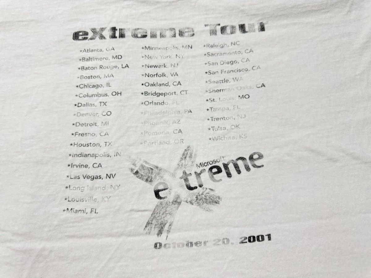Microsoft × Vintage VTG 2000s Microsoft Extreme Tour X Game T-Shirt Size US XL / EU 56 / 4 - 5 Thumbnail