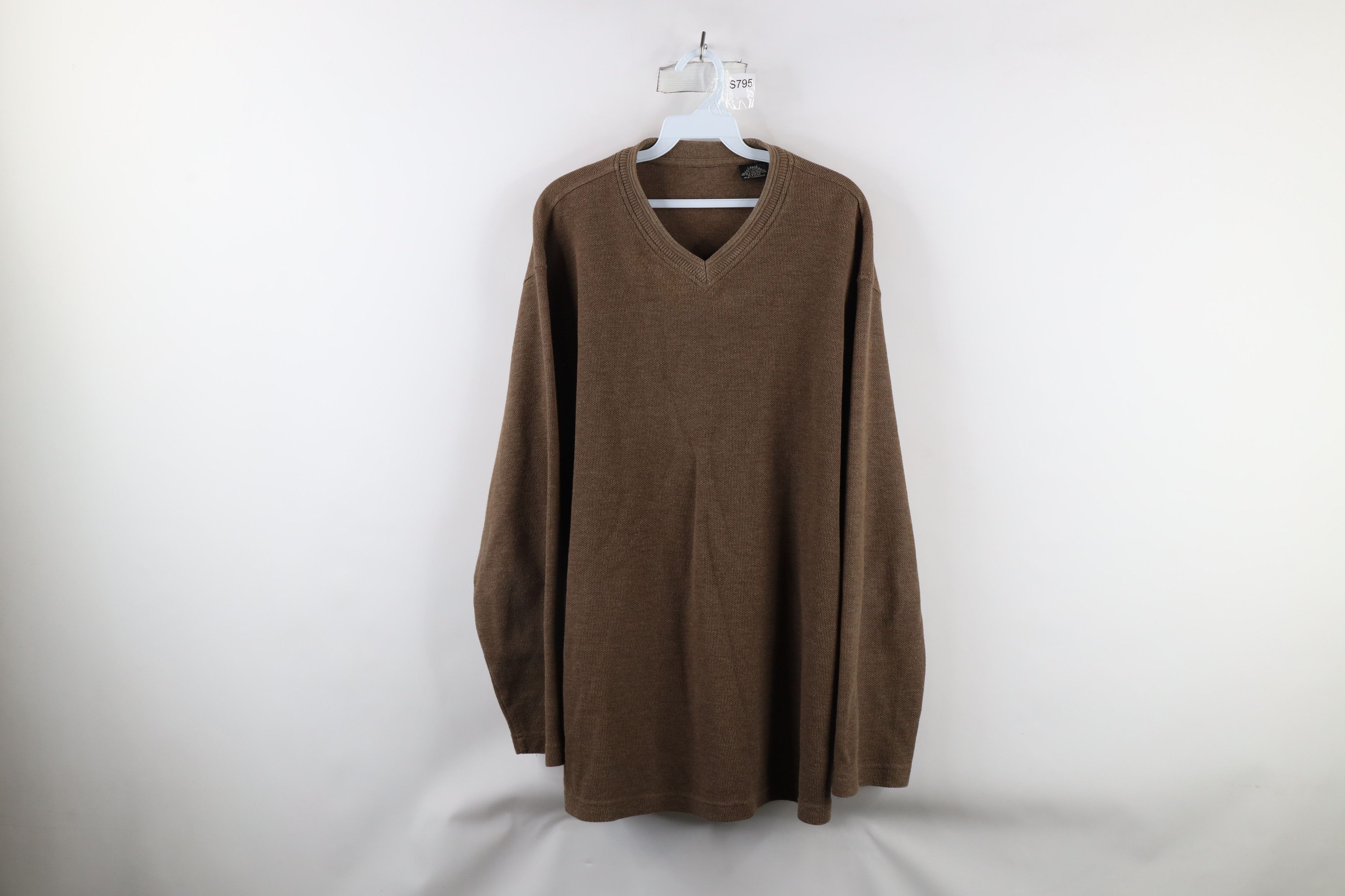 Vintage Vintage 90s Streetwear Waffle Knit Long Sleeve T-Shirt Size US L / EU 52-54 / 3 - 1 Thumbnail