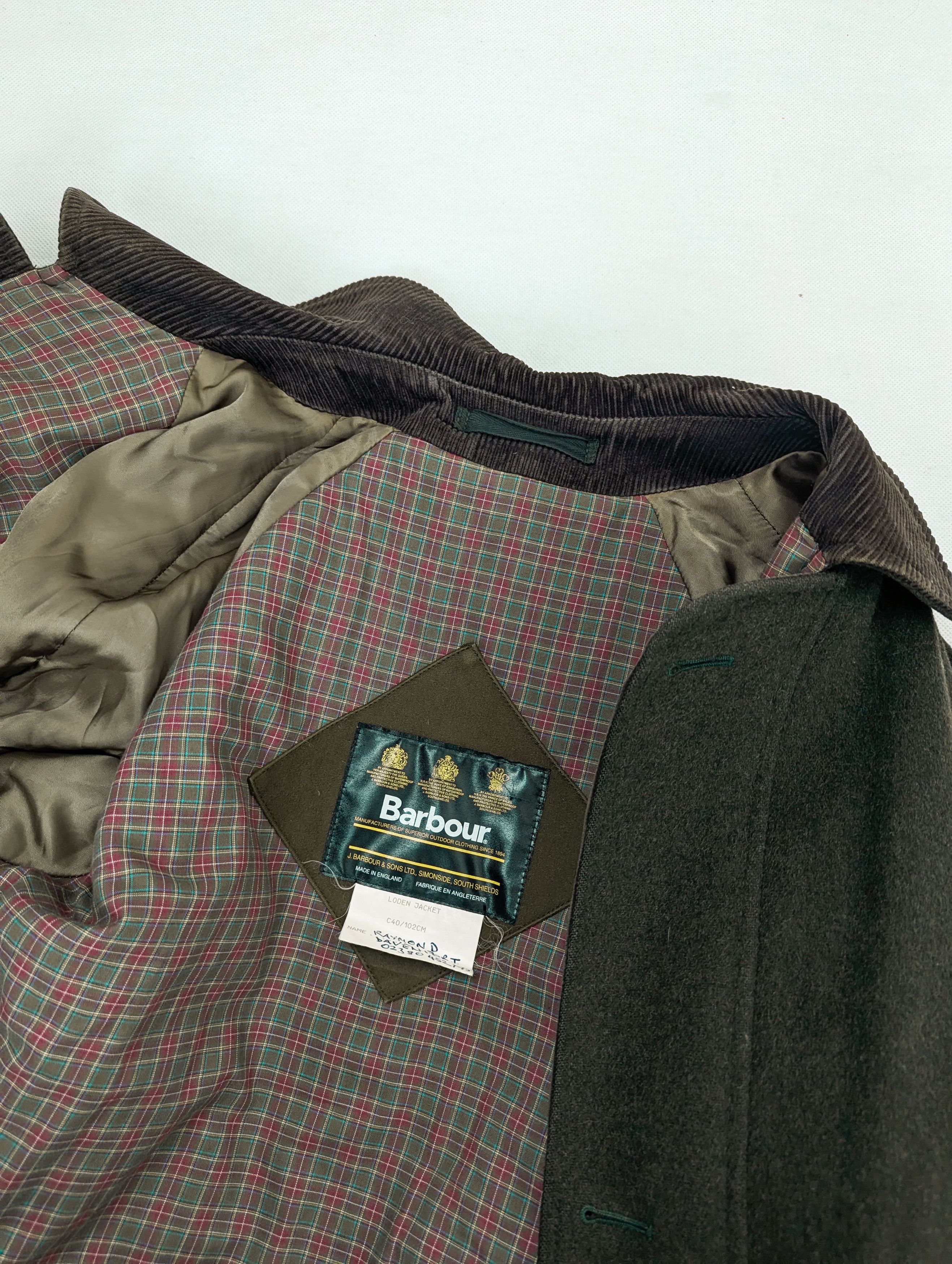 Barbour Barbour loden jacket 100% wool men's Coat Size US L / EU 52-54 / 3 - 12 Thumbnail