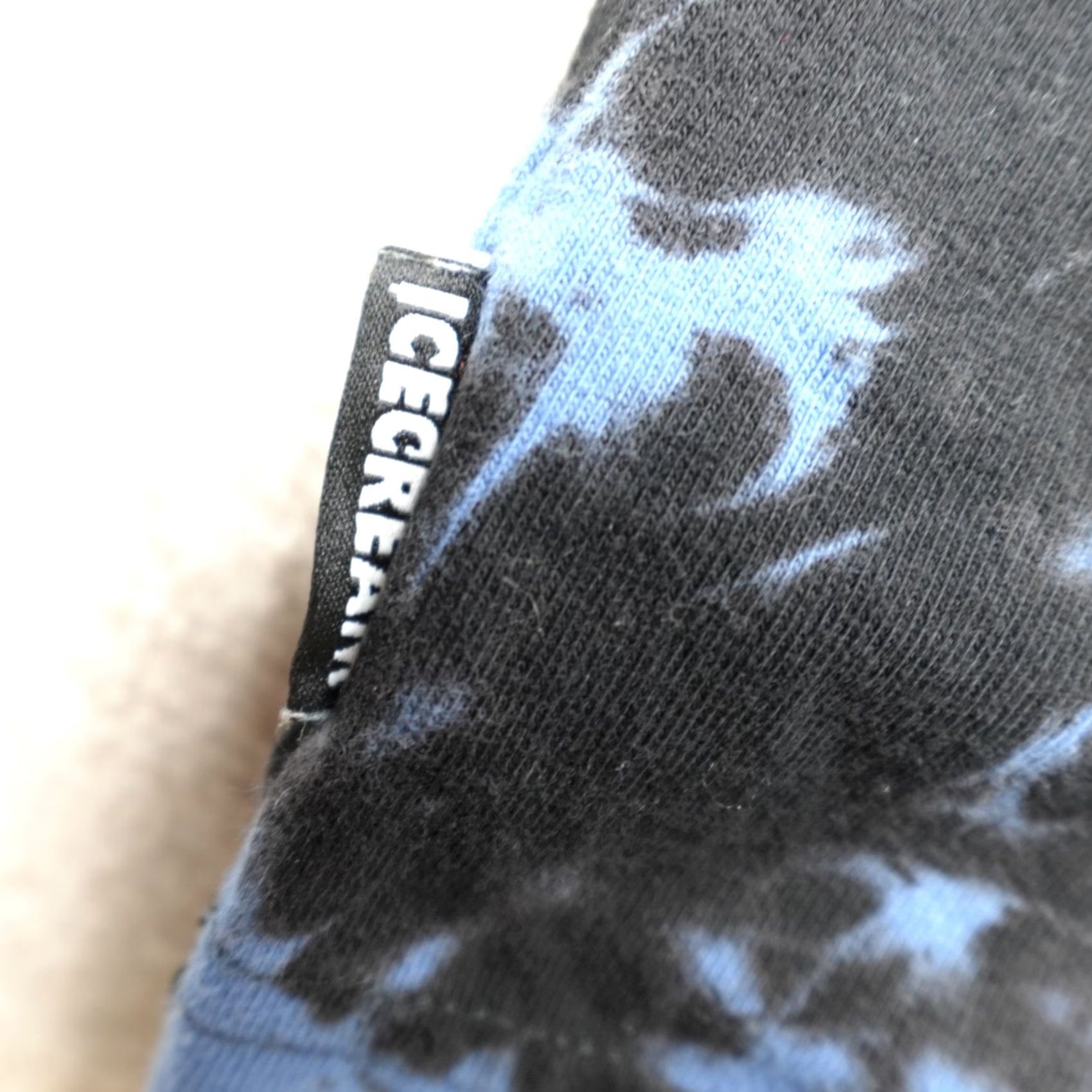Vintage Icecream Shirt S Blue Double-Sided Tie Dye Graphic Print Crew Neck Short Sleeve Mens T-Shirt Size US S / EU 44-46 / 1 - 3 Thumbnail