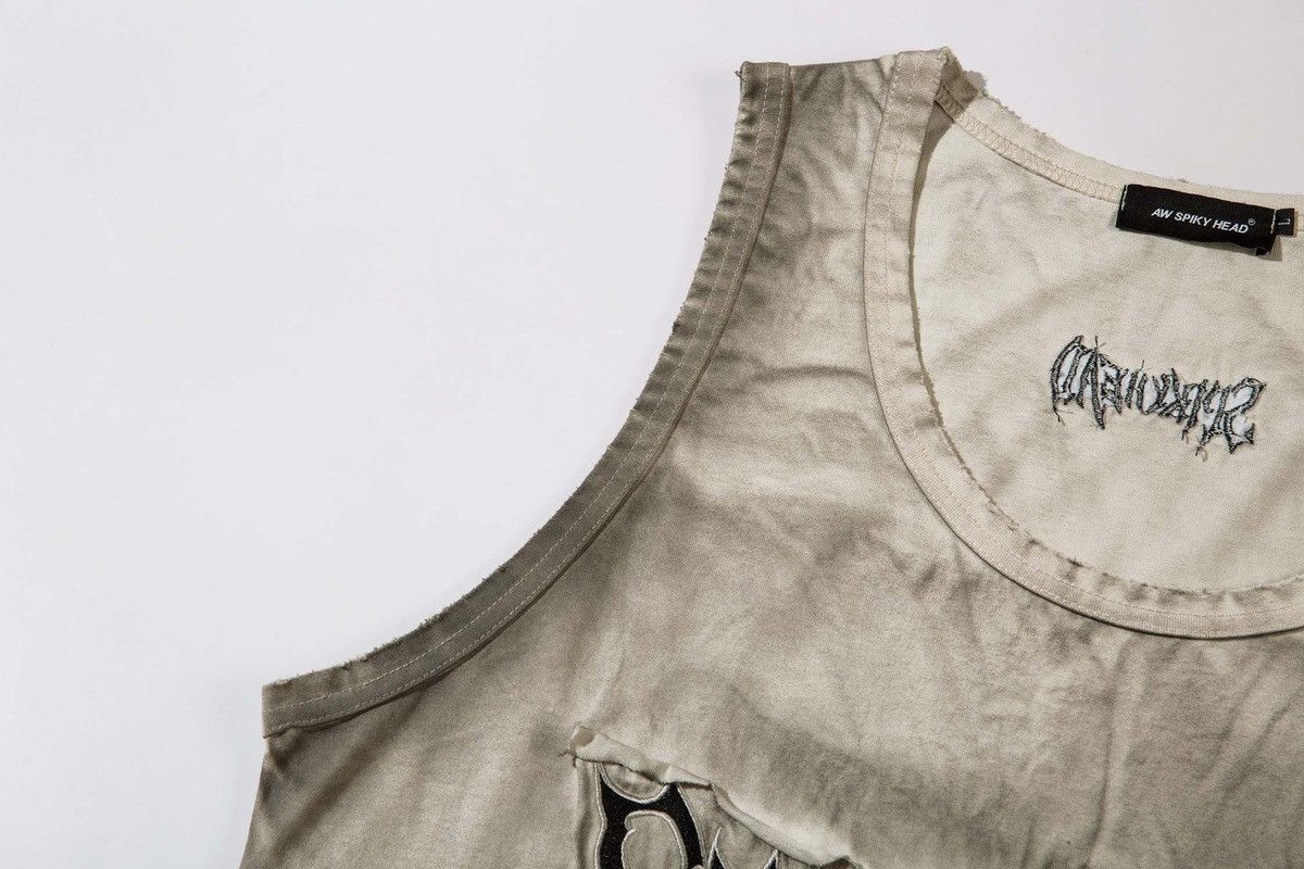 Designer × Vintage Vintage style metal core spikyhead gray beige tank top Size US M / EU 48-50 / 2 - 8 Thumbnail