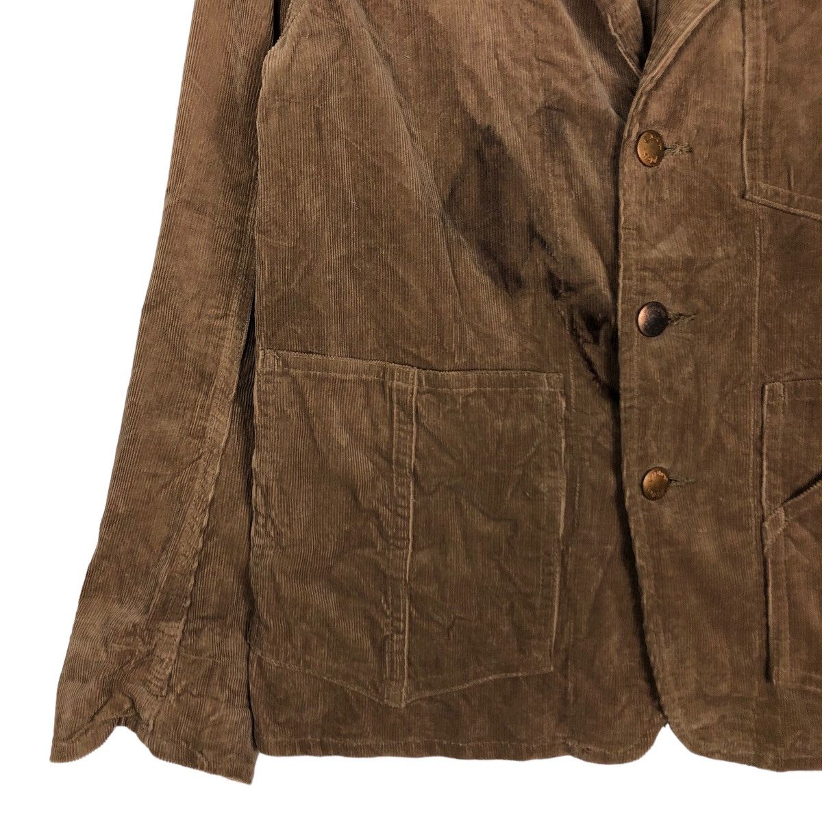 MasterPiece Cropped Biker Jacket Corduroy Scye Basics Masterpiece Japan Size XS / US 0-2 / IT 36-38 - 4 Thumbnail