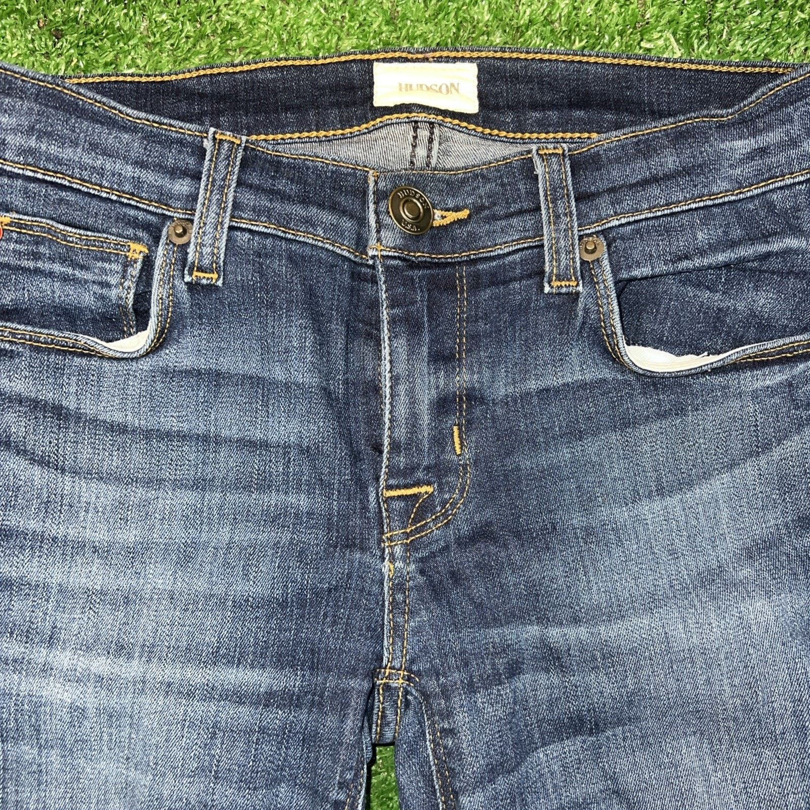 Hudson Hudson Jeans Womens Sz 24 Crop Raw Hem Low Rise Size 24" / US 00 / IT 34 - 3 Thumbnail