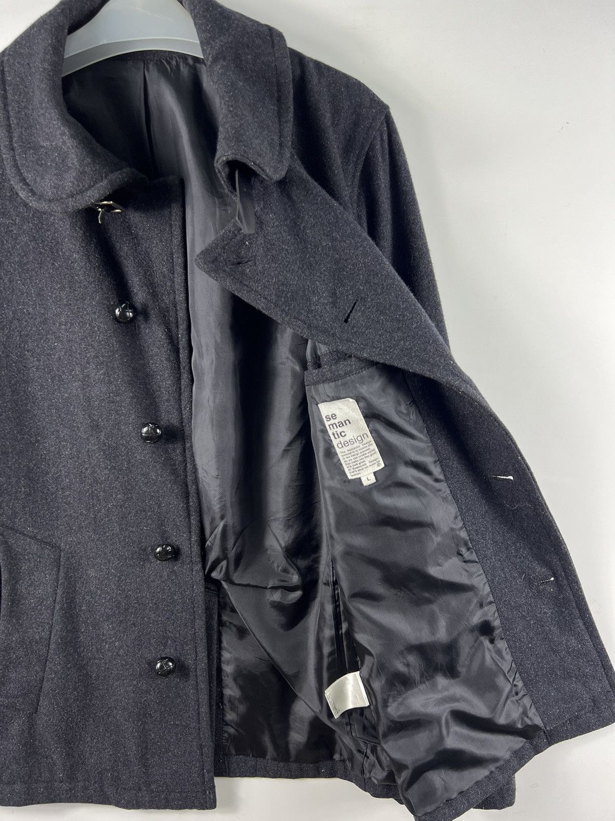 semanticdesign 🔥 Black Semantic Design wool Jacket - L Size M / US 6-8 / IT 42-44 - 7 Thumbnail