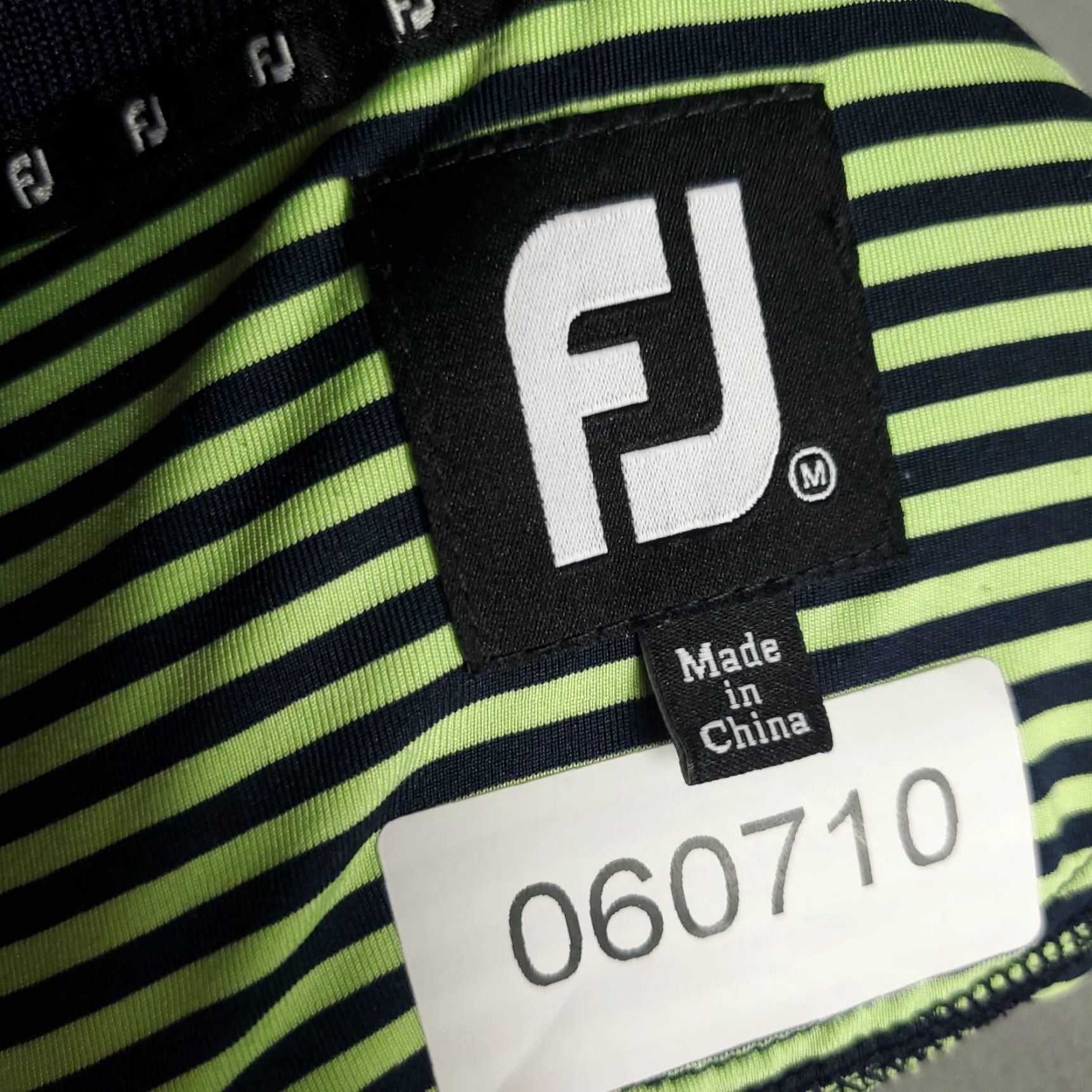 Footjoy FJ FootJoy Polo Shirt Mens Medium Green Black Striped Golf Casual Short Sleeve Polo Shirt Mens Medium Green Black Striped FJ FootJoy Size US M / EU 48-50 / 2 - 7 Thumbnail