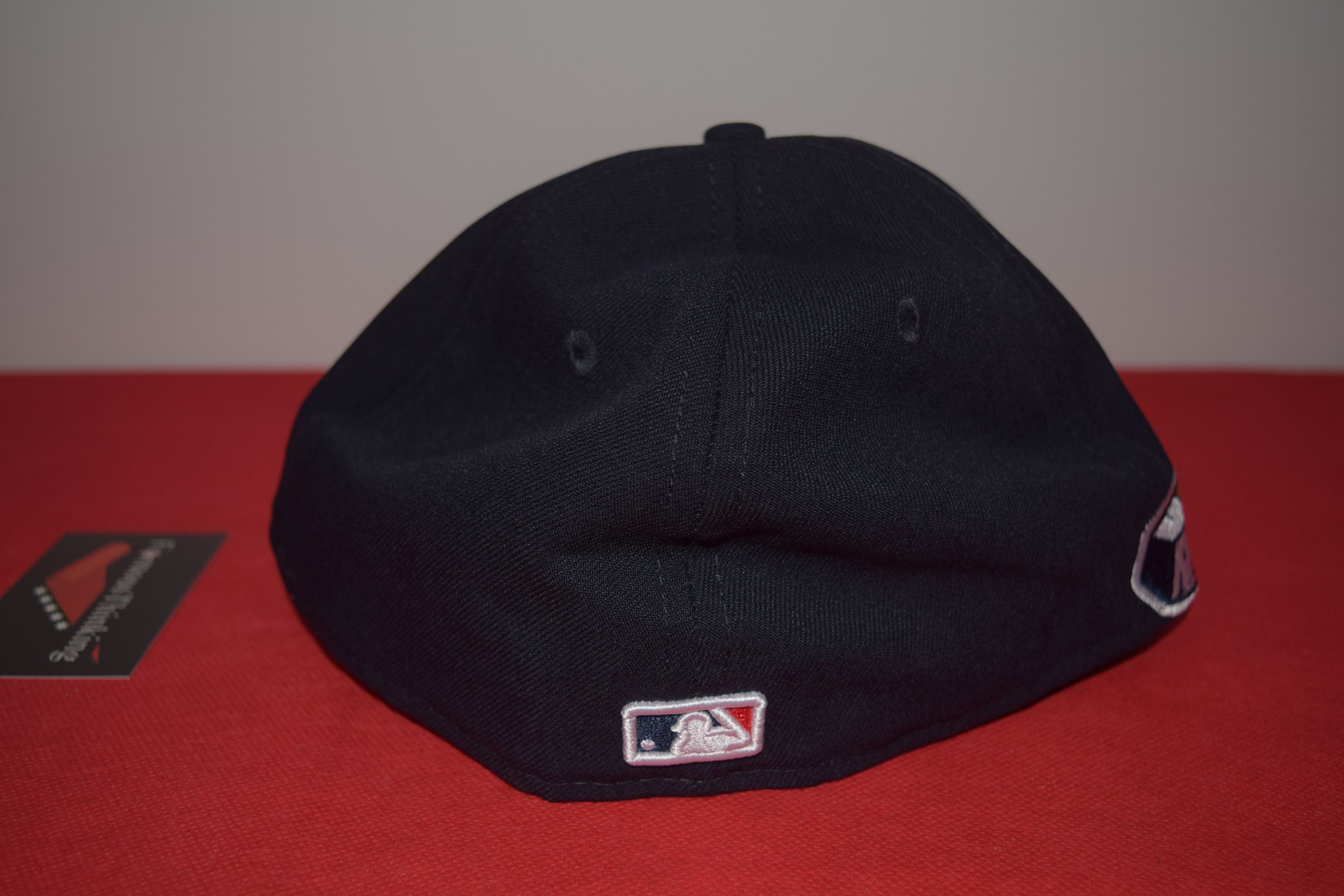 New Era New Era Cleveland Indians Chief Wahoo Blue Feather Hat Size ONE SIZE - 4 Thumbnail