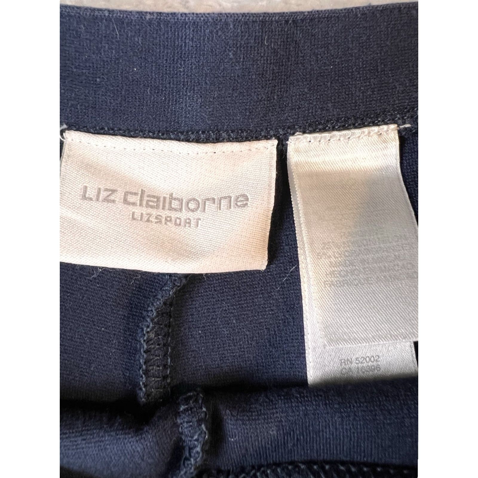 Liz Claiborne VINTAGE Liz Claiborne Sport Pants Womens 12 Navy Blue High Rise Dress Pants Tapered Casual Business Womens Size 34" / US 12 / IT 48 - 5 Thumbnail