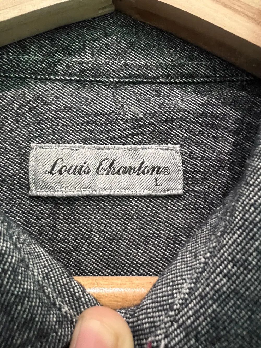 Flannel Vintage Louis Chavlon Plain Flannel Shirt Size US L / EU 52-54 / 3 - 3 Thumbnail