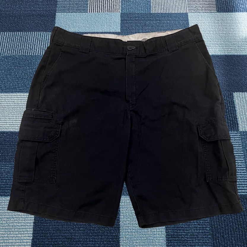Dickies Dickies Mens 40 Regular Fit Cargo Short Twill Canvas Black 11" Inseam VNTG No Size US 40 / EU 56 - 1 Thumbnail