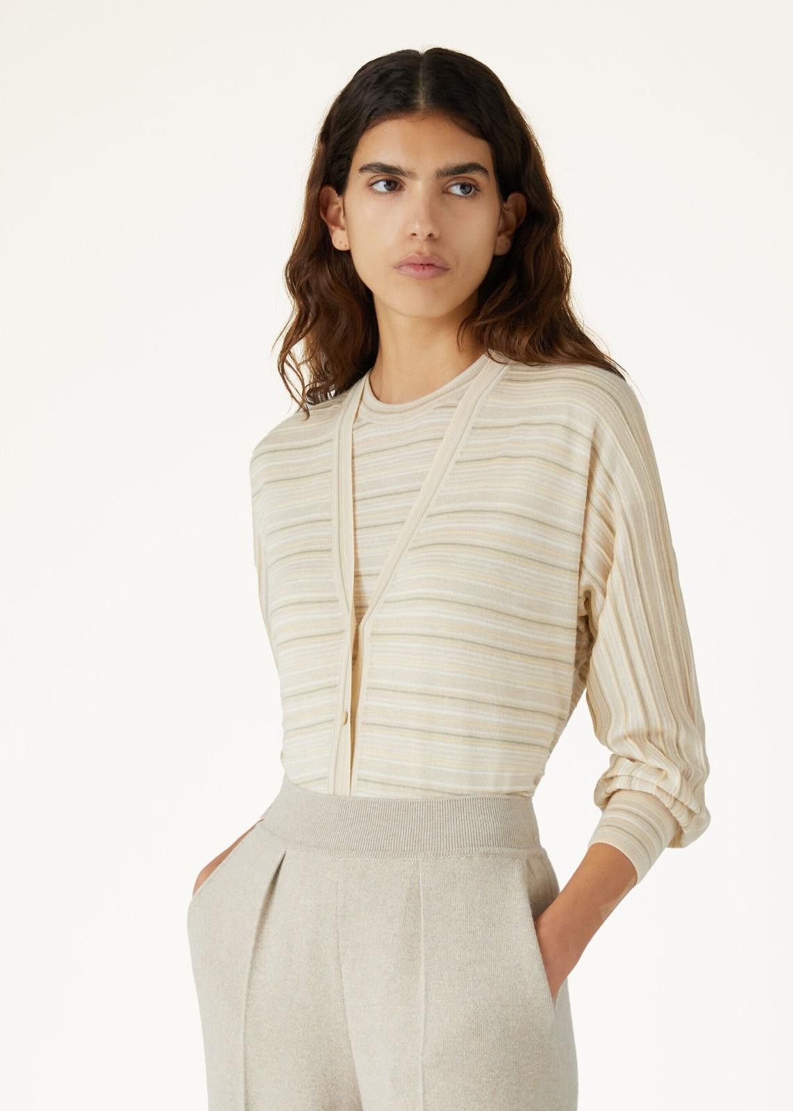 Loro Piana o1srvl11e0125 FAN6225 Mogami Cardigan in Multicolor Size S / US 4 / IT 40 - 7 Thumbnail