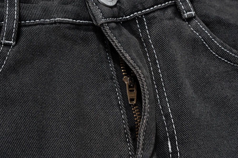 Jean × Vintage Y2k Washed Gradient Hombre Loose Flared Jeans Trousers Size US 30 / EU 46 - 8 Thumbnail