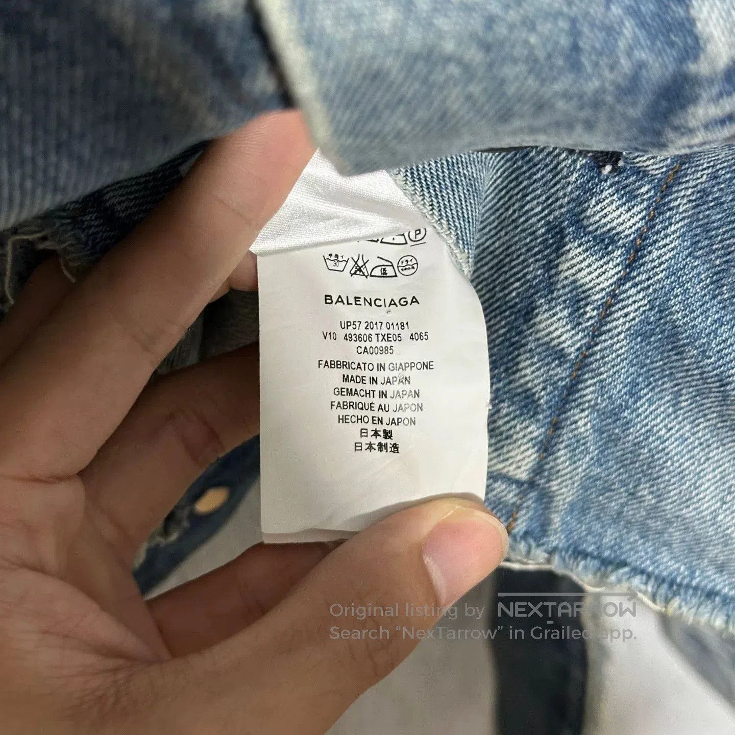 Balenciaga balenciaga embroidered logo denim jacket. Size US S / EU 44-46 / 1 - 7 Thumbnail