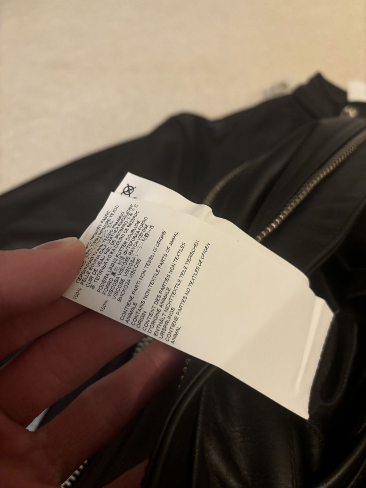 Maison Margiela Maison Margiela MM6 5 Zip Leather Jacket Black Size US XXS / EU 40 - 9 Thumbnail