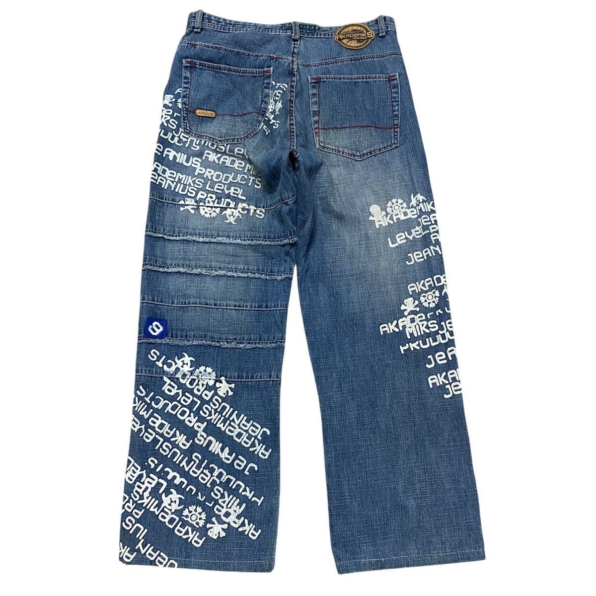 Akademiks Vintage Akademiks Denim Painter Baggy Jeans Size US 35 - 1 Thumbnail
