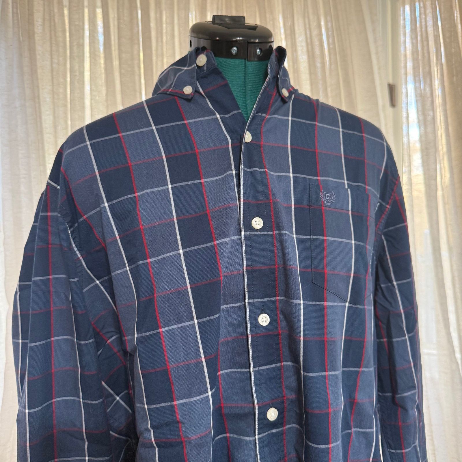 Chaps Chaps Stretch Plaid Button-Down Shirt | Sz L Size US L / EU 52-54 / 3 - 3 Thumbnail