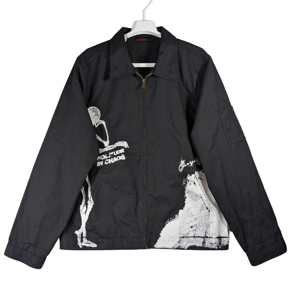 Unknown London Funeral Apparel Solitude In Chaos Jacket Black White Men’s M Size US M / EU 48-50 / 2 - 1 Thumbnail