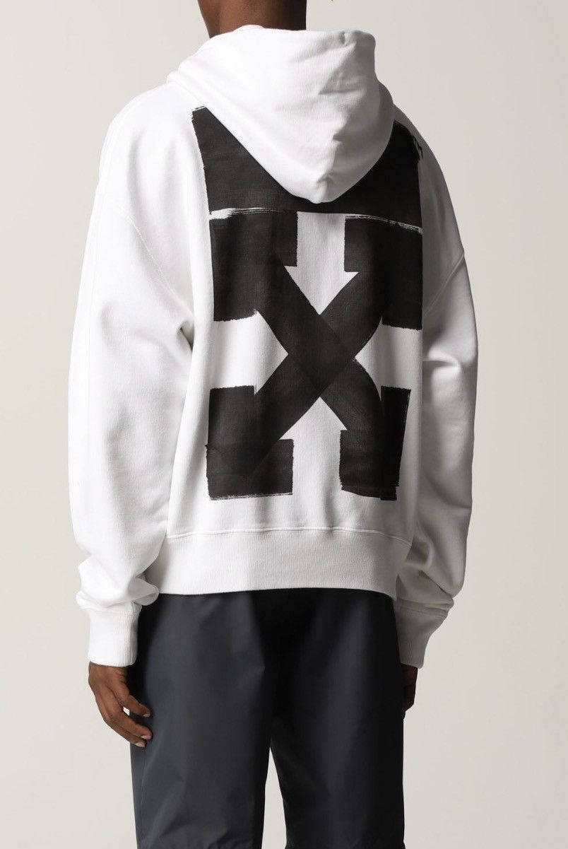 image of Off White Jumbo Marker Hoodie ‘White’, Men's (Size Small)