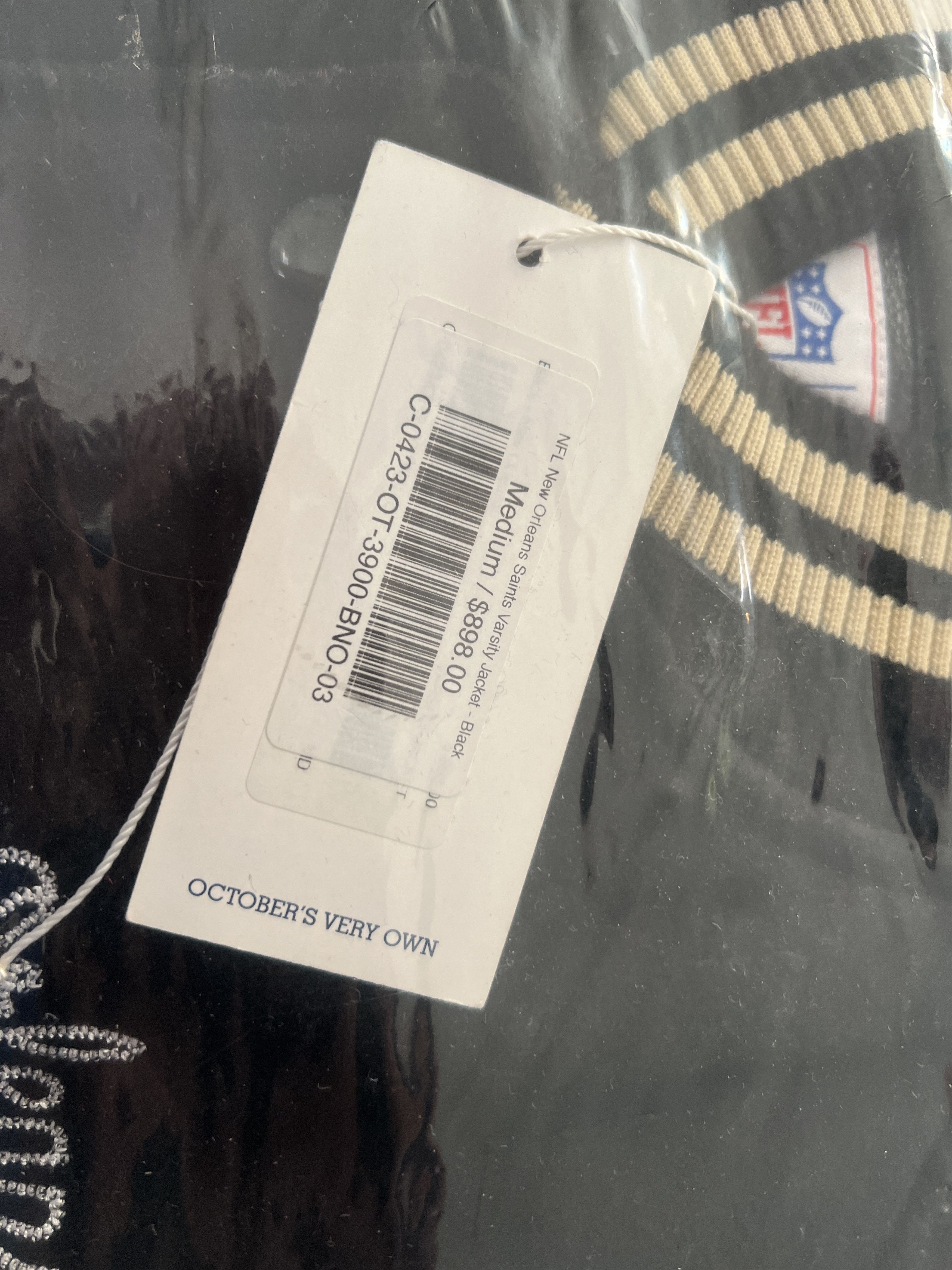 Drake OVO x NFL NEW ORLEANS SAINTS VARSITY JACKET Size US M / EU 48-50 / 2 - 5 Thumbnail