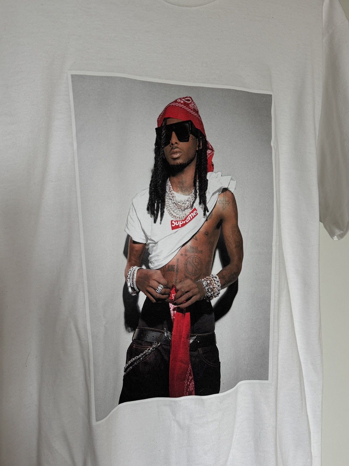 Supreme Supreme Playboi Carti white tee | Grailed