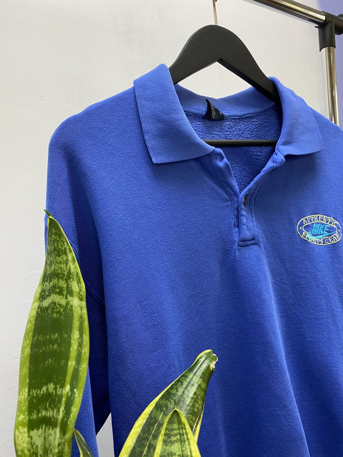 Nike × Vintage RARE Vintage 80s Nike Longsleeve Collared Polo T Shirt Size US M / EU 48-50 / 2 - 7 Thumbnail