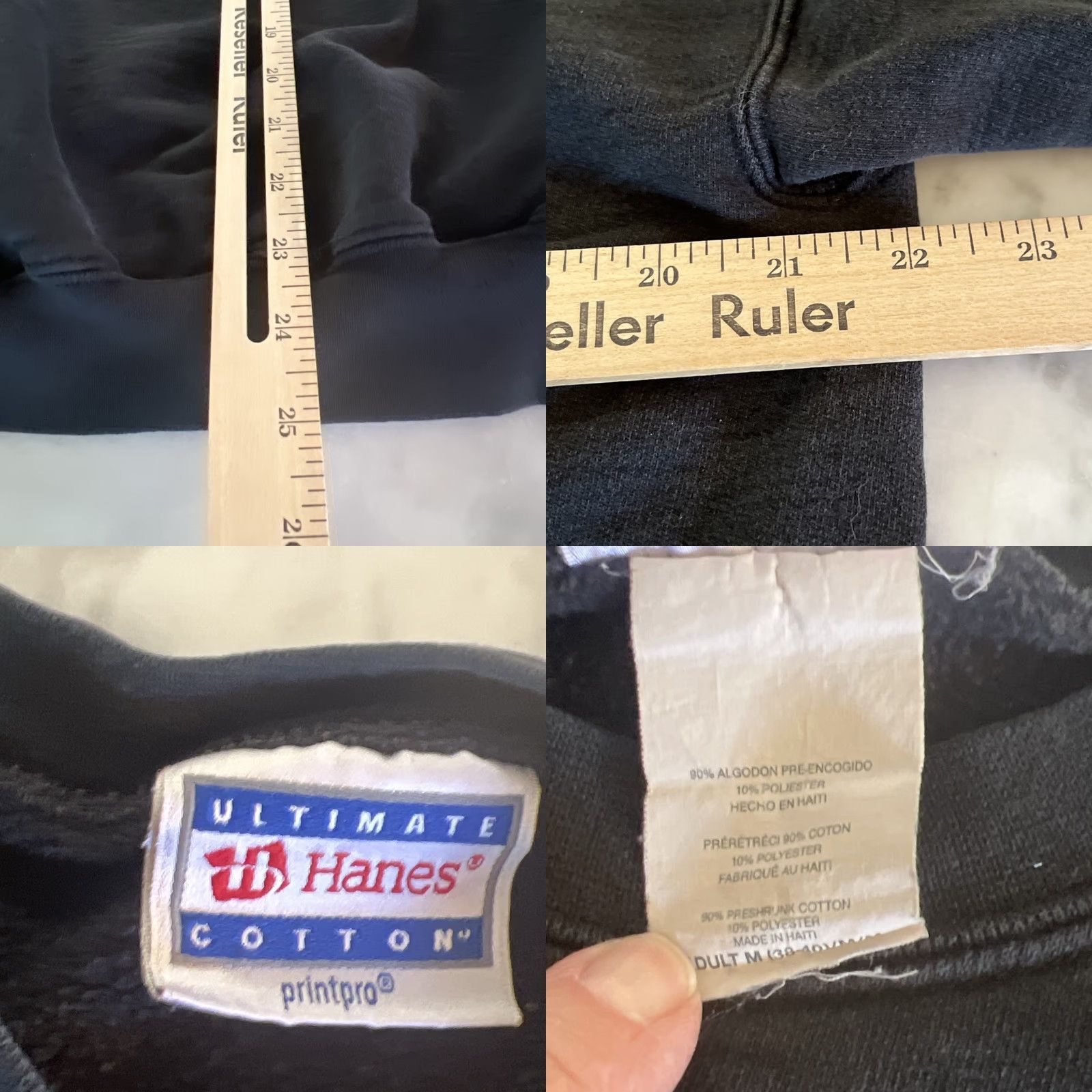 Hanes VINTAGE Crown King Saloon Sweatshirt Men’s M Arizona’s Oldest Saloon Brothel Hanes Black 1990s Grunge Cotton Blend Long Sleeve Mens Size US M / EU 48-50 / 2 - 9 Thumbnail