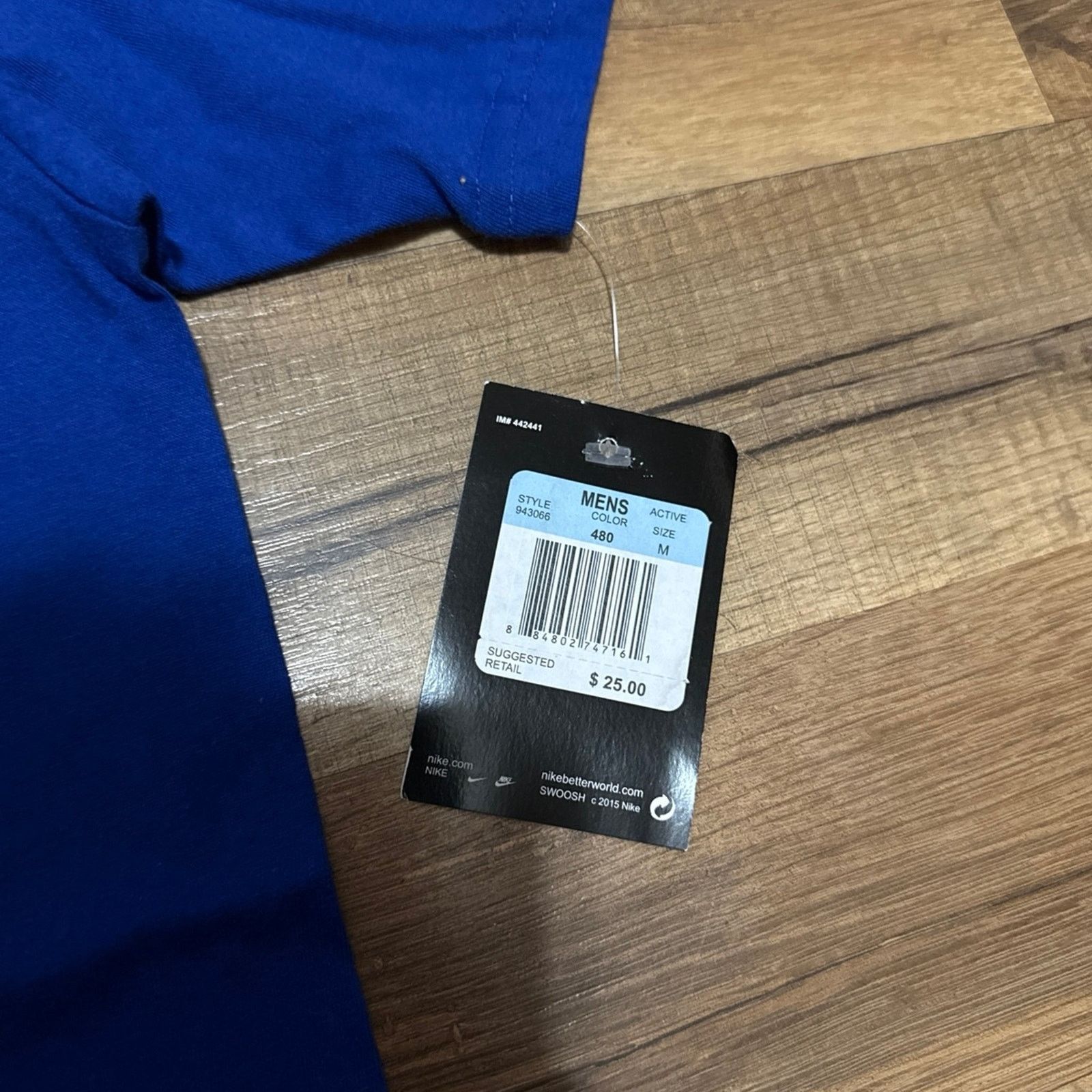Nike 2015 Nike Spell Out Center Swoosh Short Sleeve Shirt Size US M / EU 48-50 / 2 - 3 Thumbnail