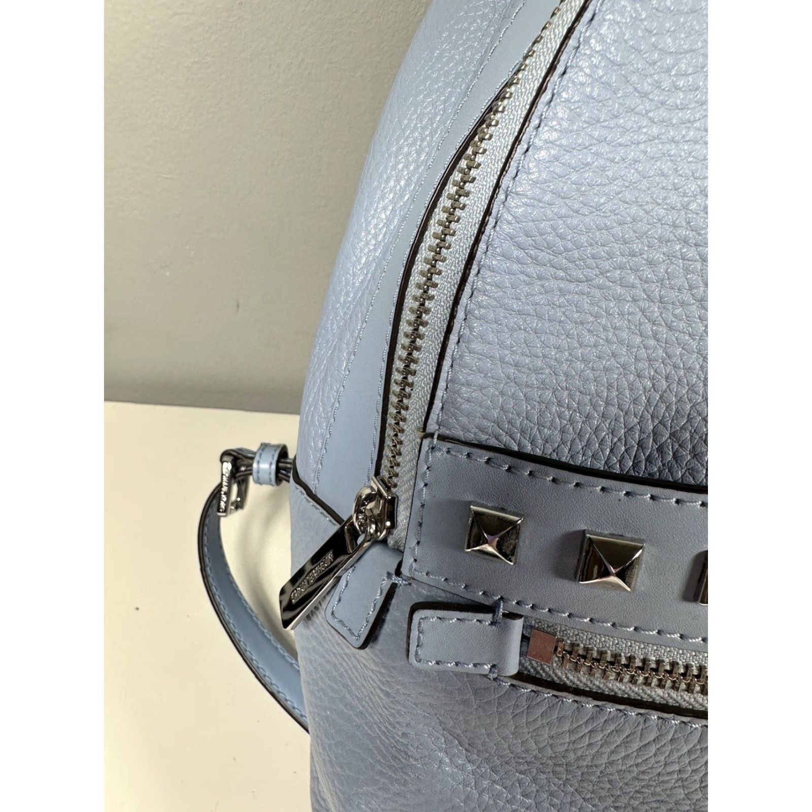 Michael Kors **Michael Kors Kenly Medium Blue Pebbled Leather Women's Backpack** User: Michael Kors Kenly Medium Blue Pebbled Leather Women's Backpack Size ONE SIZE - 3 Thumbnail