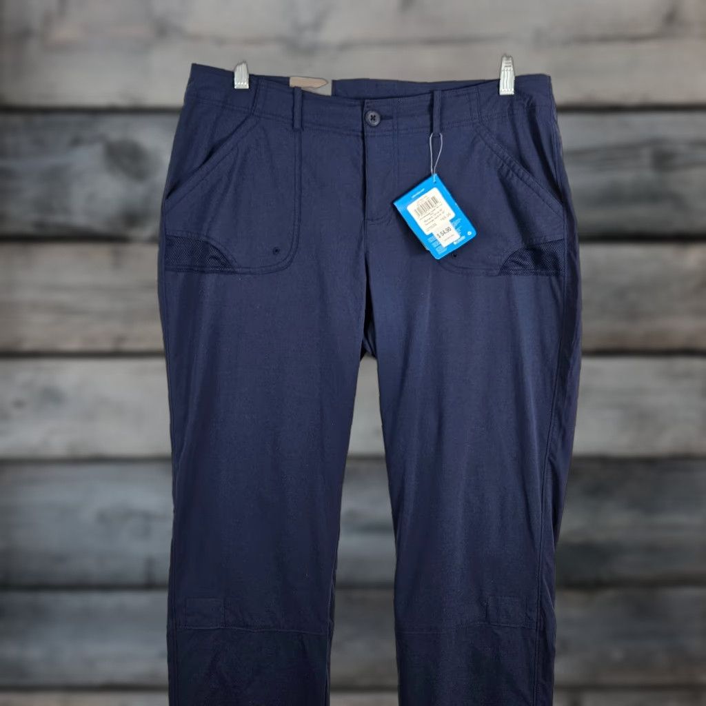 Vintage Columbia Womens Ultimate Break Wake Roll Up Pants Straight Leg Sz 12 Blue Casual Pant Size 34" / US 12 / IT 48 - 1 Thumbnail
