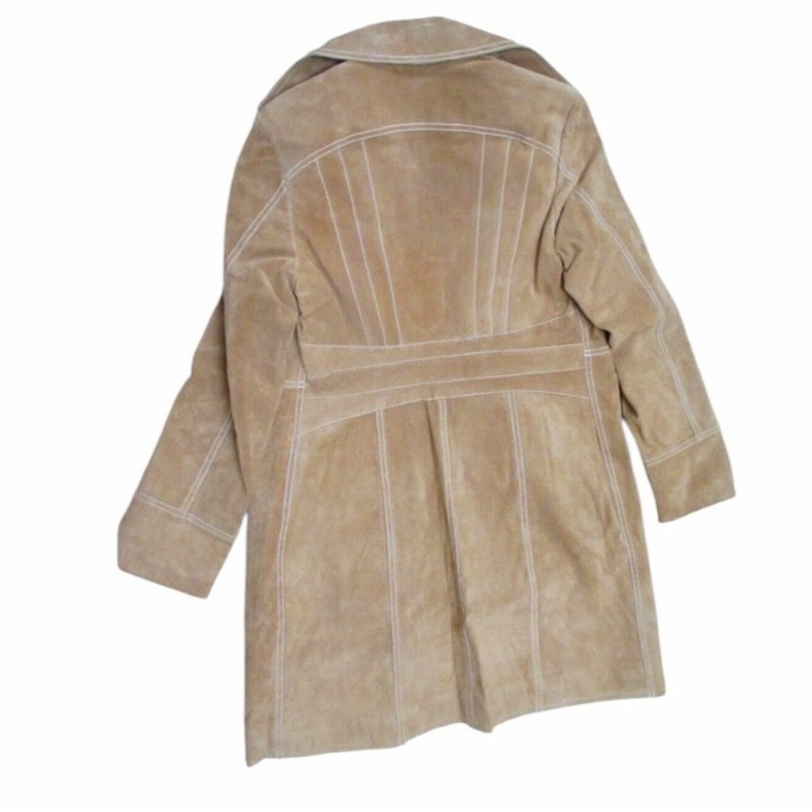 0 Vintage Winlet Tan Suede Mid-length Coat Size XL / US 12-14 / IT 48-50 - 2 Thumbnail