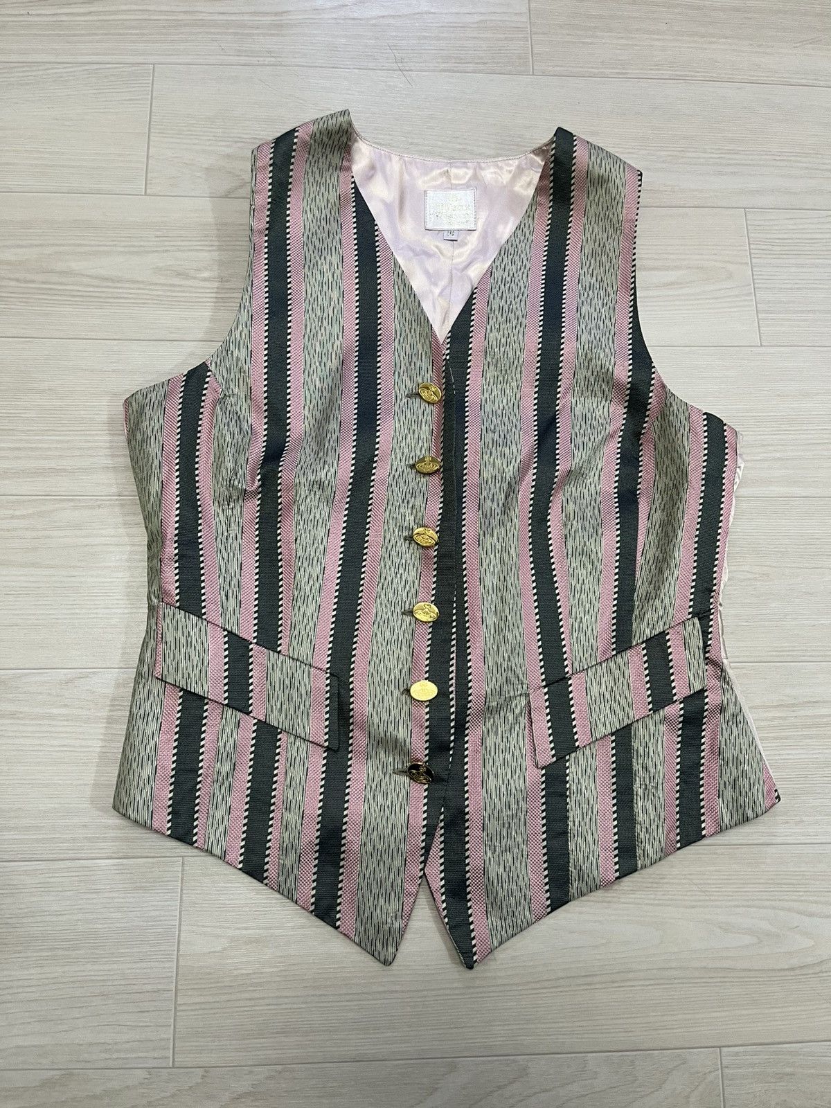Vivienne Westwood Gold Label 90s Vintage 6 buttons silk waist coat vest jacket Size M / US 6-8 / IT 42-44 - 1 Thumbnail