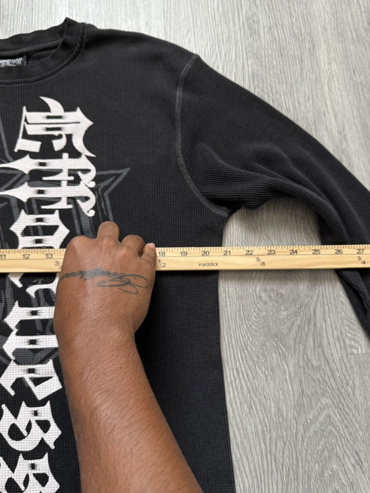 Southpole Vintage Y2K Southpole Black Thermal Longsleeve - Sz XL Size US XL / EU 56 / 4 - 6 Thumbnail