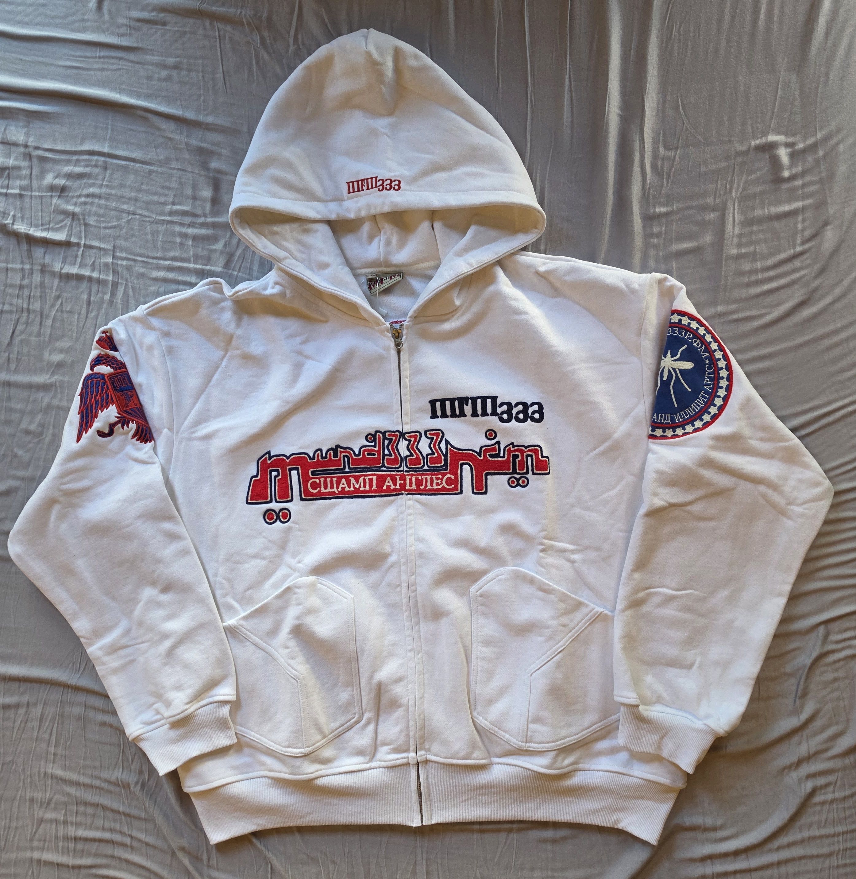 murd333r.fm MURD333R.FM WHITE JUSTICE 2.0 HOODIE Size US XXL / EU 58 / 5 - 1 Thumbnail