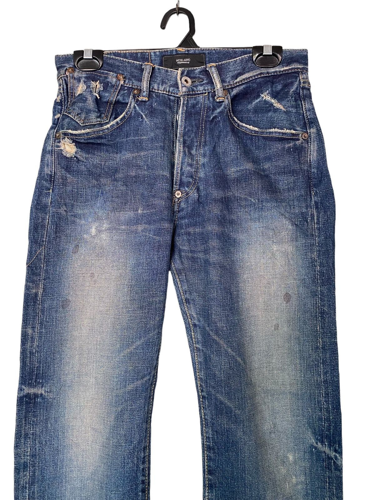 Designer × Japanese Brand Hosu.Atpd Redline Jeans W30” Size US 30 / EU 46 - 2 Thumbnail