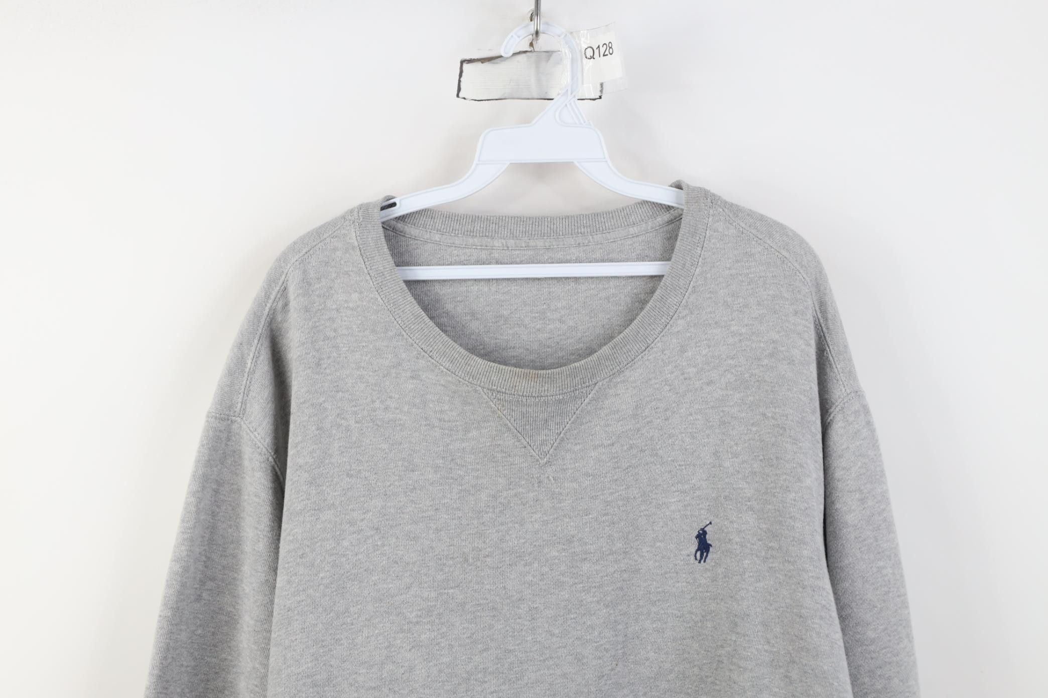 Polo Ralph Lauren Vintage 90s Ralph Lauren Reverse Weave Crewneck Sweatshirt Size US XXL / EU 58 / 5 - 2 Thumbnail