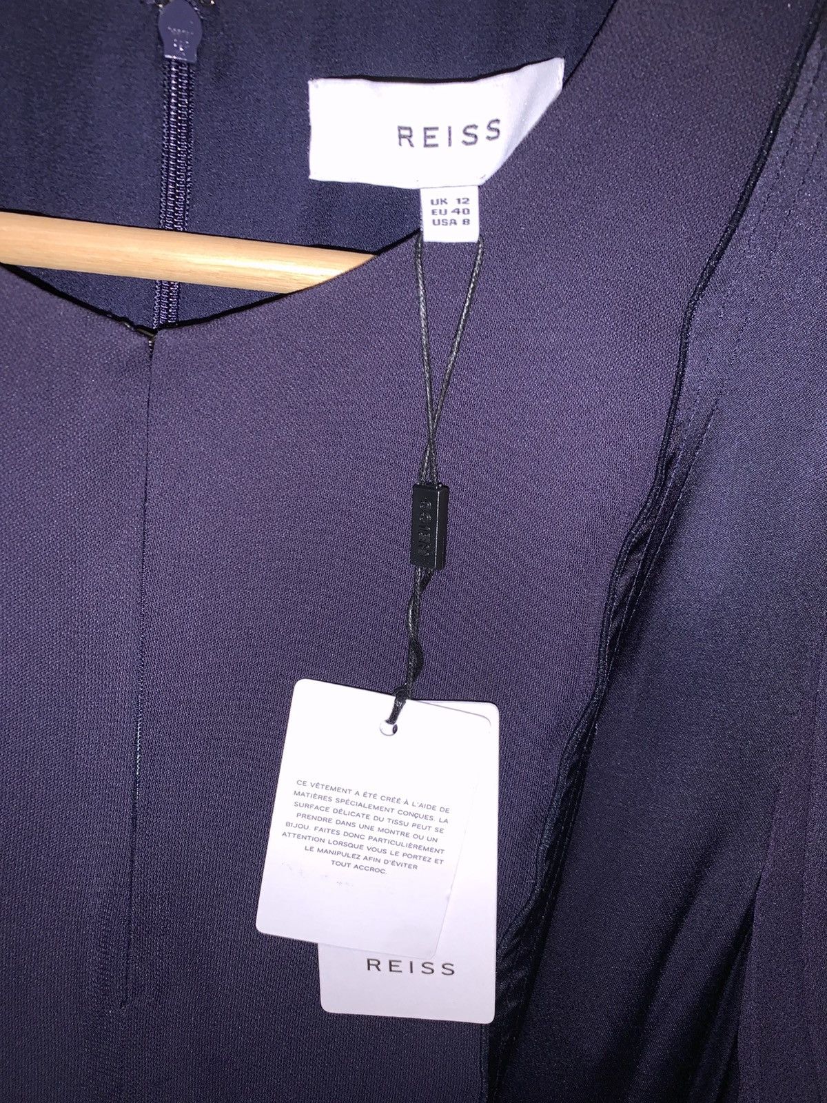 Reiss REISS NWT SOFT BELTED NAVY BLUE DRESS Size 8 Size M / US 6-8 / IT 42-44 - 5 Thumbnail