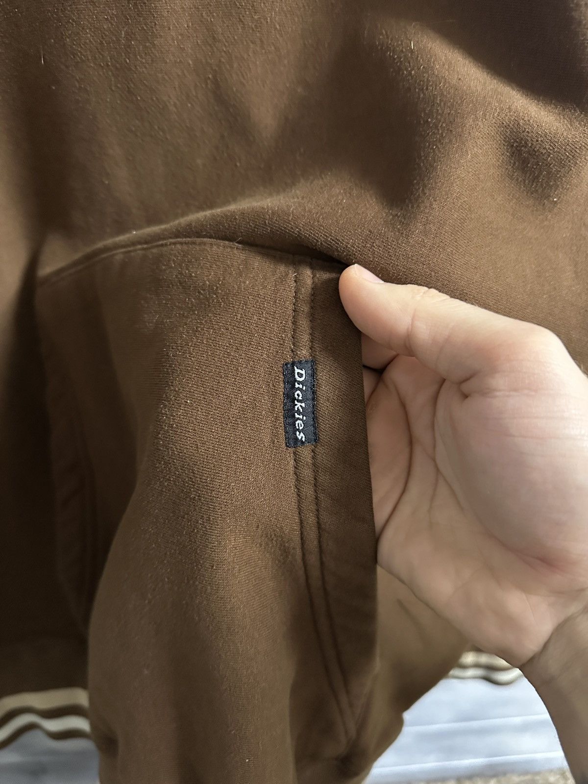 Dickies Rare Vintage Hoodie Dickies Fort Worth, Texas Brown Size XL Size US XL / EU 56 / 4 - 4 Thumbnail