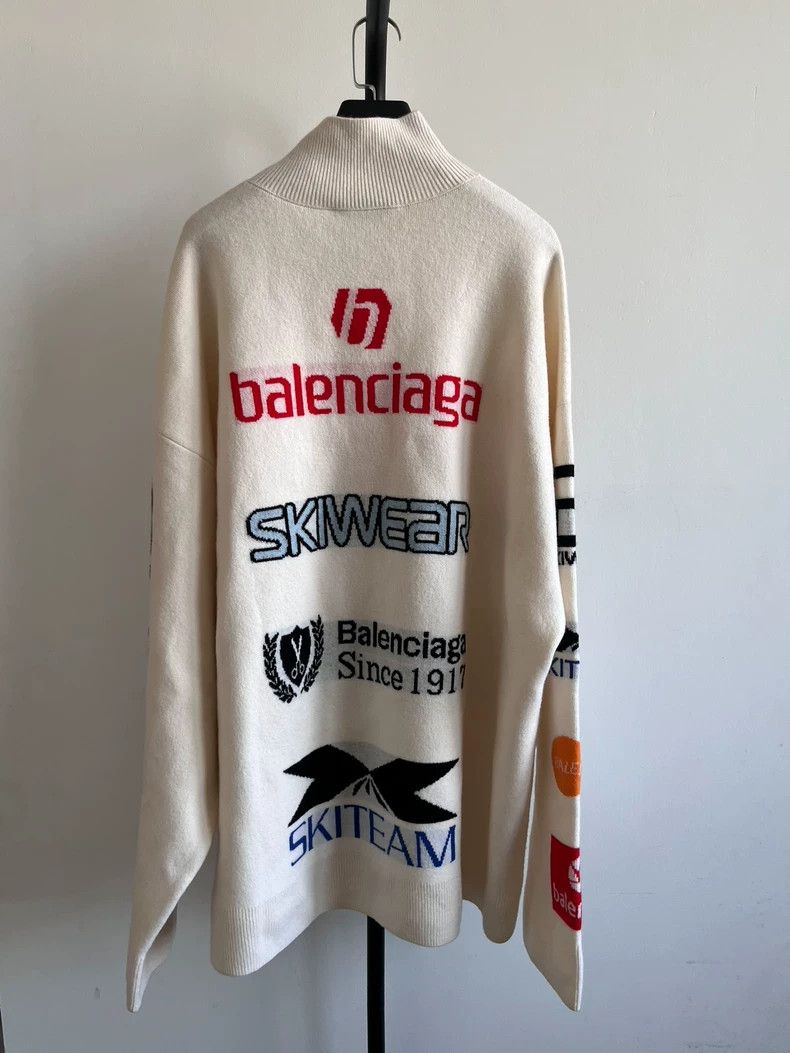 Balenciaga Balenciaga FW24 SKIWEAR monogram print turtleneck long-slee Size US S / EU 44-46 / 1 - 2 Thumbnail