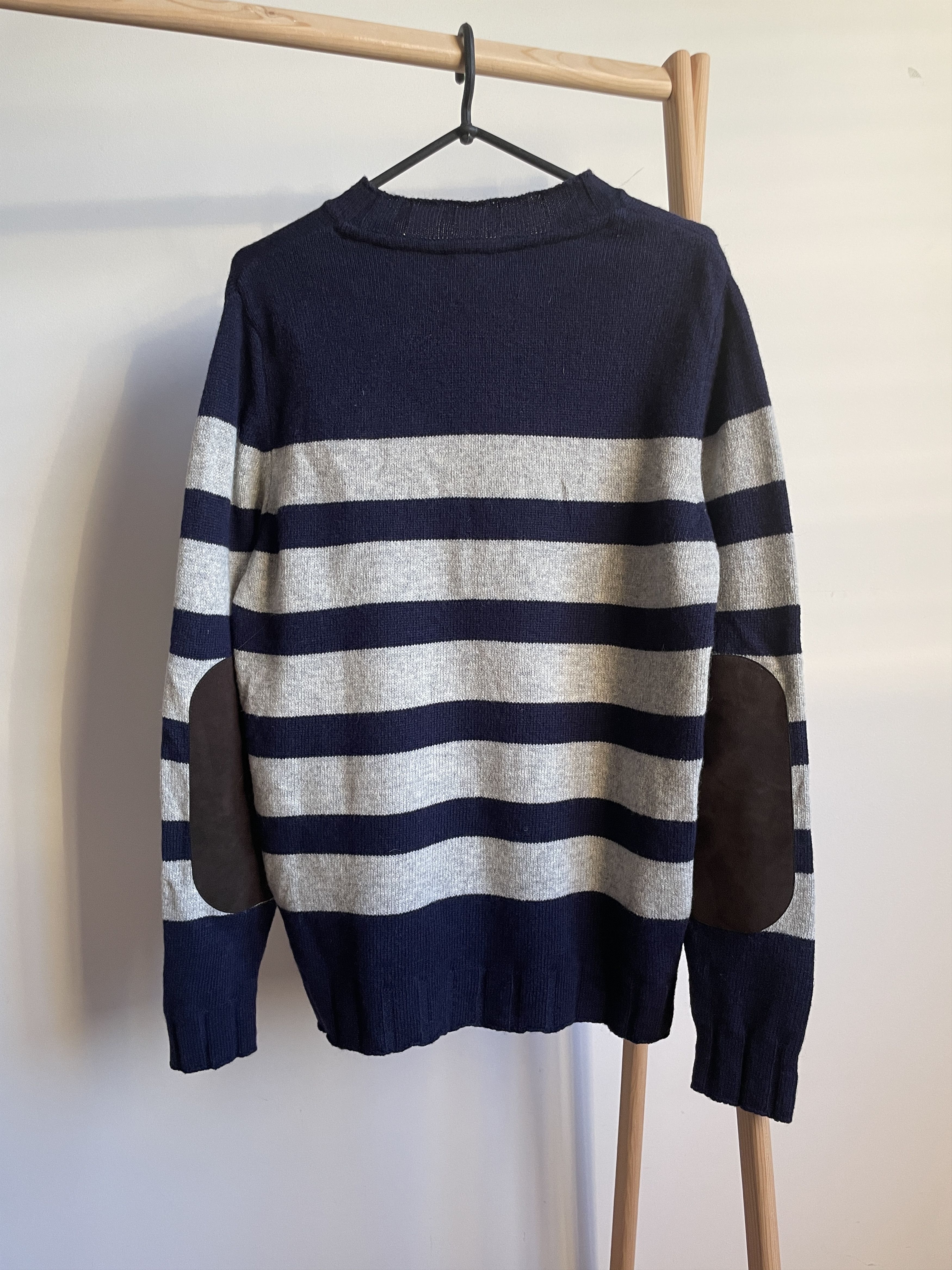 Barbour Barbour Stockman Stripe Crew Neck Shetland Wool Sweater Size US M / EU 48-50 / 2 - 2 Thumbnail