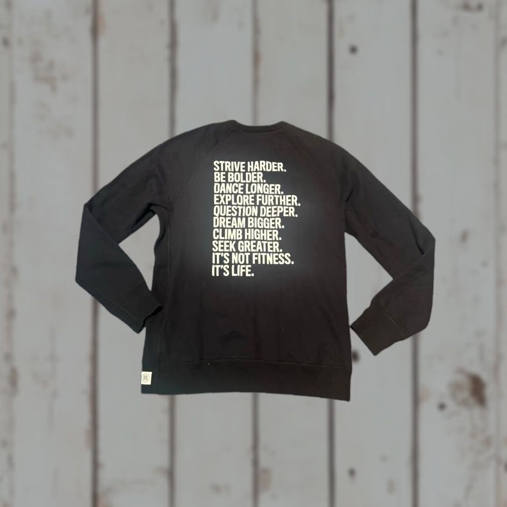 Reigning Champ Reigning Champ Equinox Graphic Sweatshirt Mens Medium Black Size US M / EU 48-50 / 2 - 1 Thumbnail