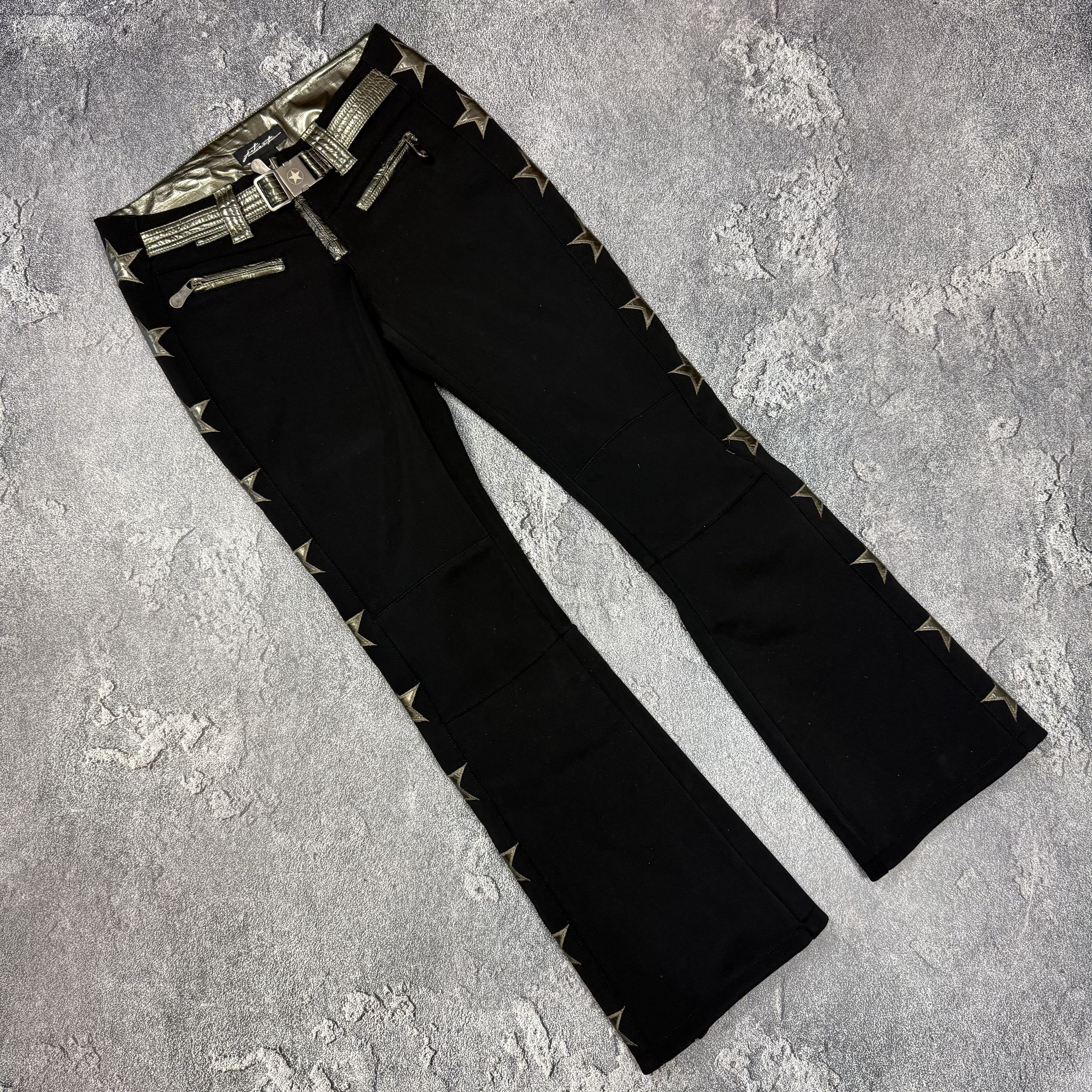 JET SET RRP $1300 Women’s Jet Set Stars Belted Black Ski Pants Size 26" / US 2 / IT 38 - 2 Thumbnail