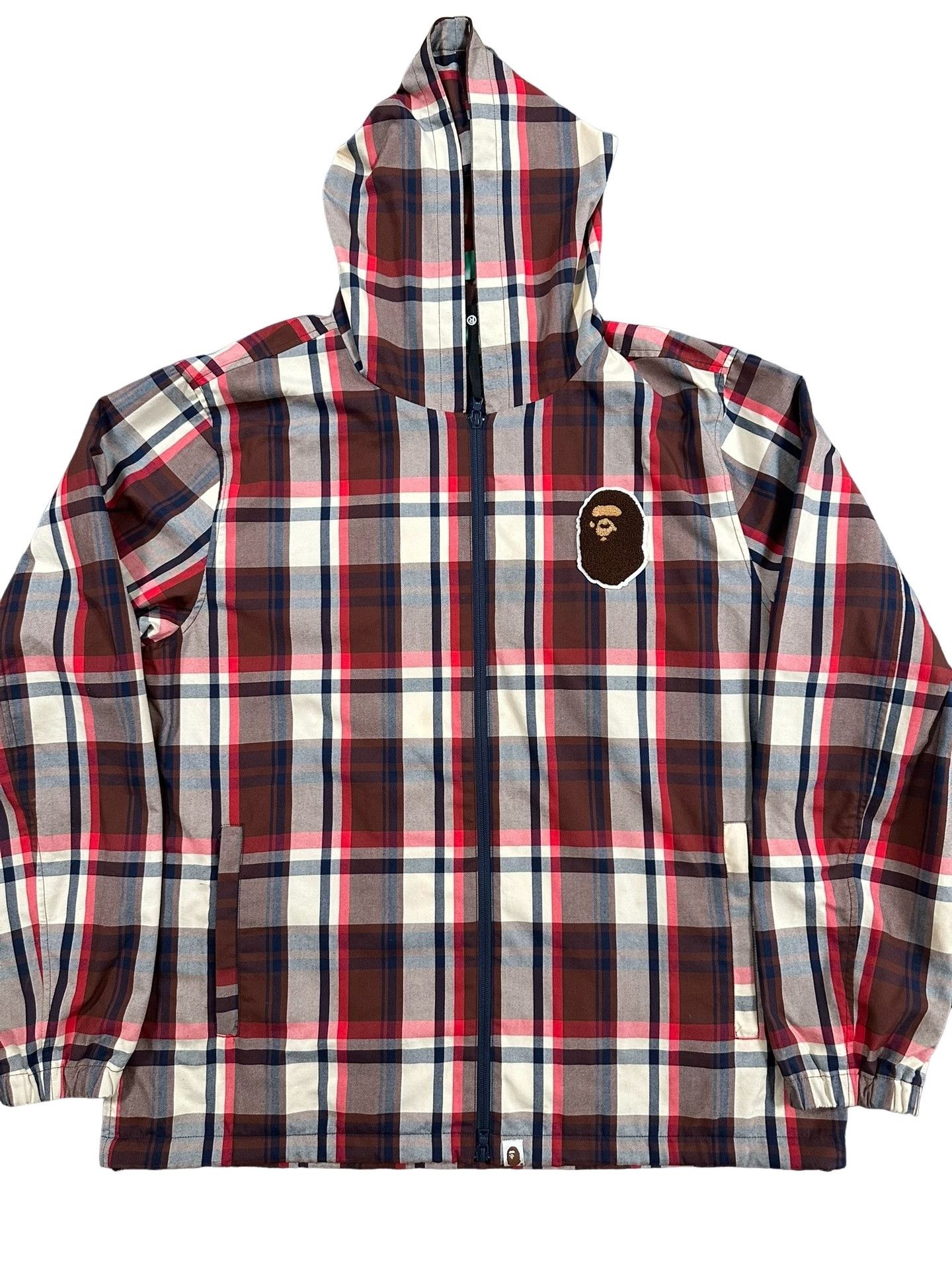 Bape A Bathing Ape Plaid Logo Patch Jacket Size XXL Size US XXL / EU 58 / 5 - 1 Thumbnail