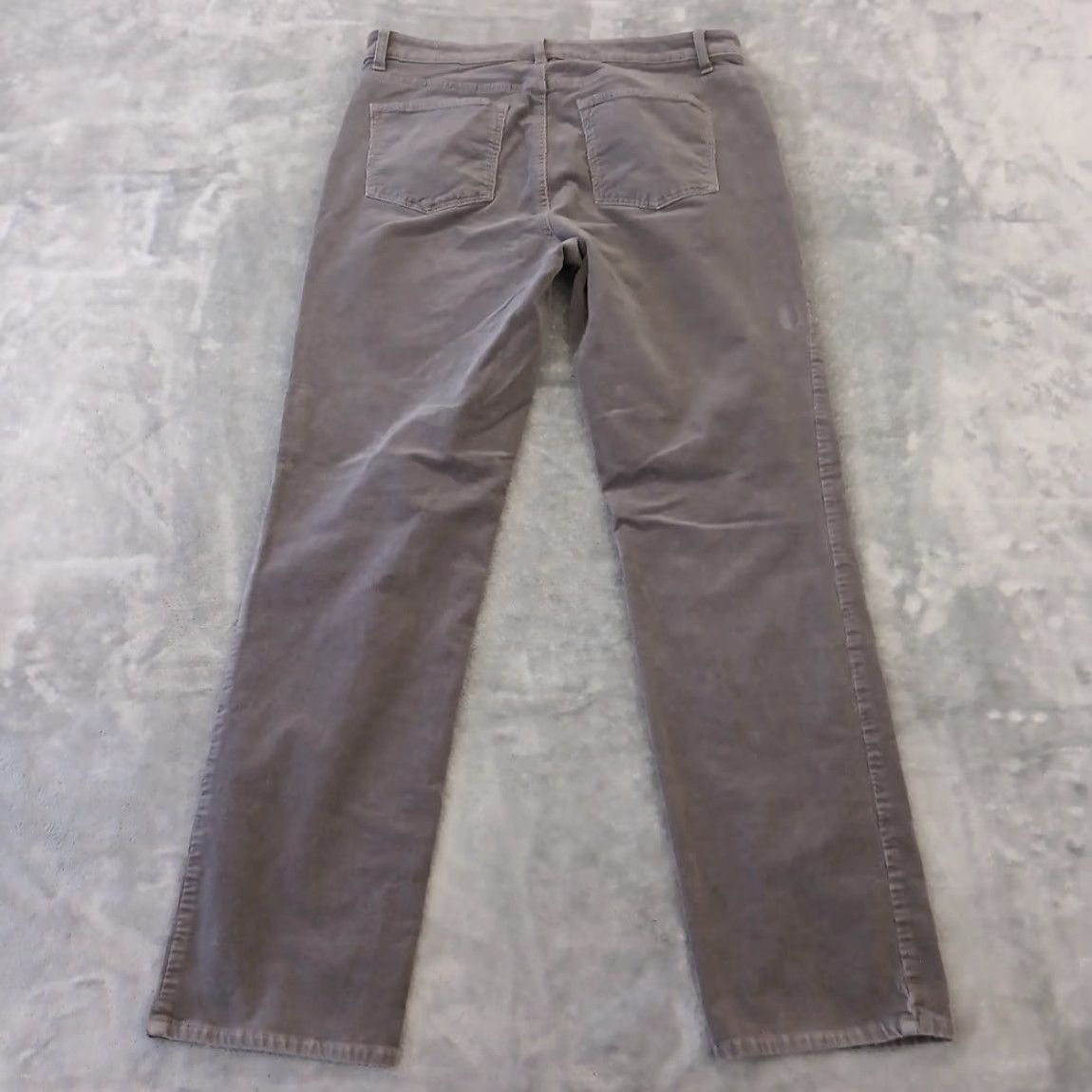 Talbots Talbots Corduroy Pants Womens 10 Gray Straight 32x29 High Rise Stretch Pants Size 32" / US 10 / IT 46 - 2 Thumbnail