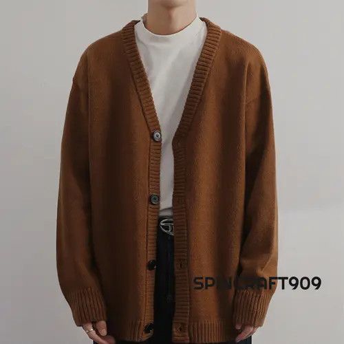 Other Katsuragi x Mint Brown Button Cardigan Sweater Size US M / EU 48-50 / 2 - 1 Thumbnail